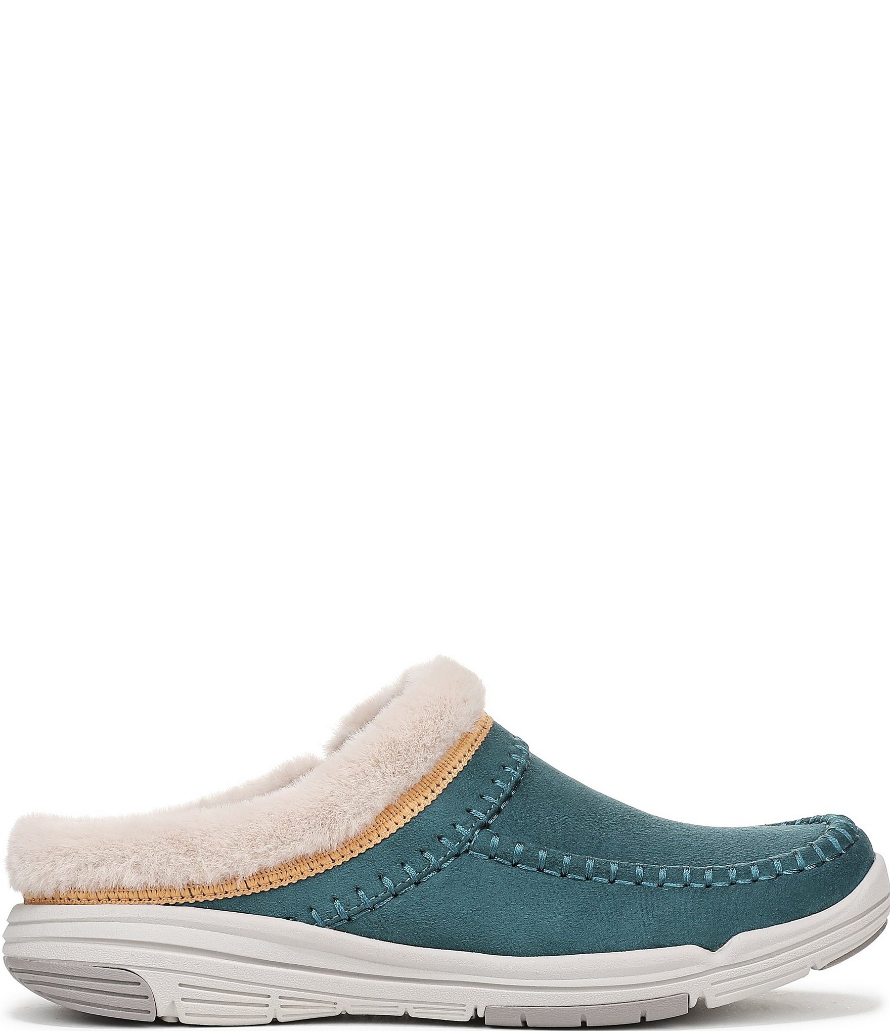 Ryka Women's Arrow Faux Fur Sherpa Collar Mule Slippers