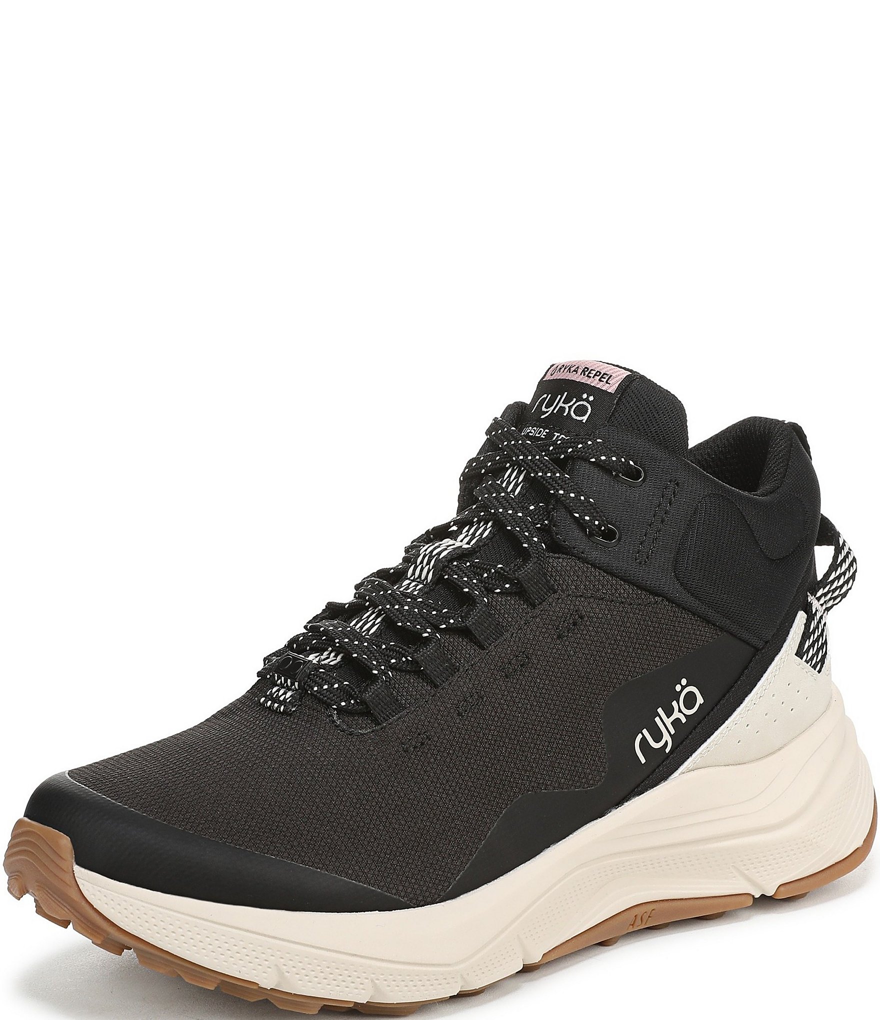 Ryka Women's Upside TR Lace Up Mesh Trail Sneaker Ankle Booties