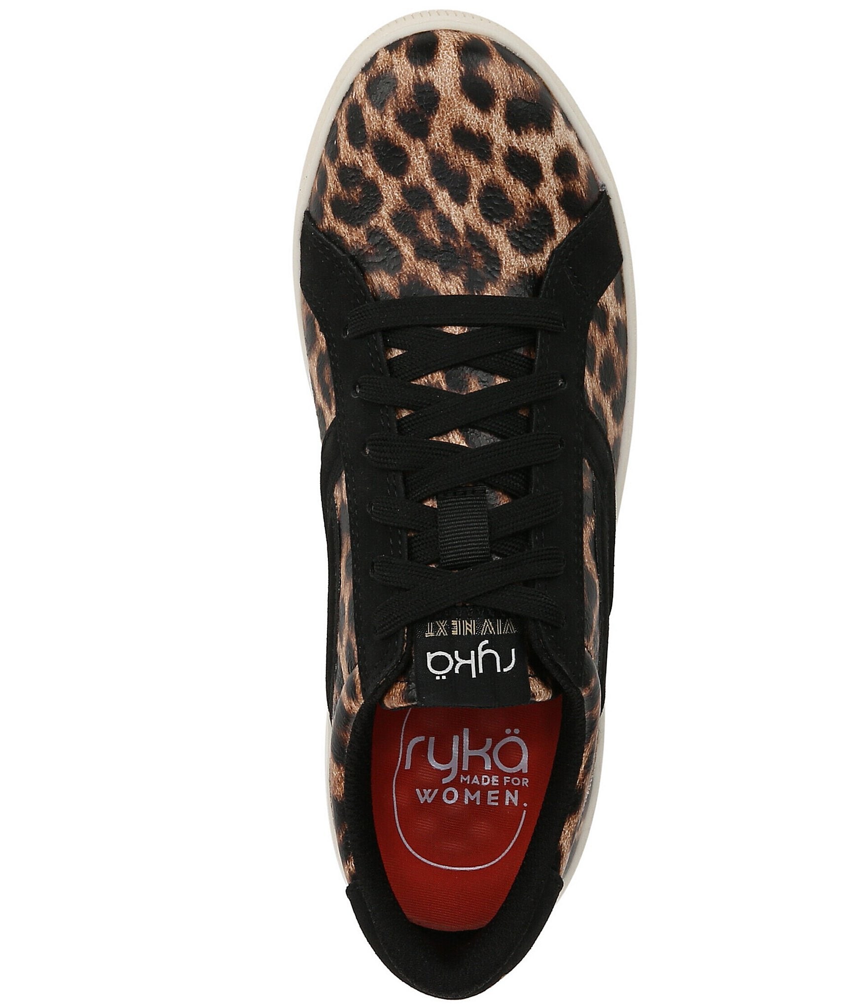 Ryka Women's Viv Next Leopard Print Lace Up Sneakers
