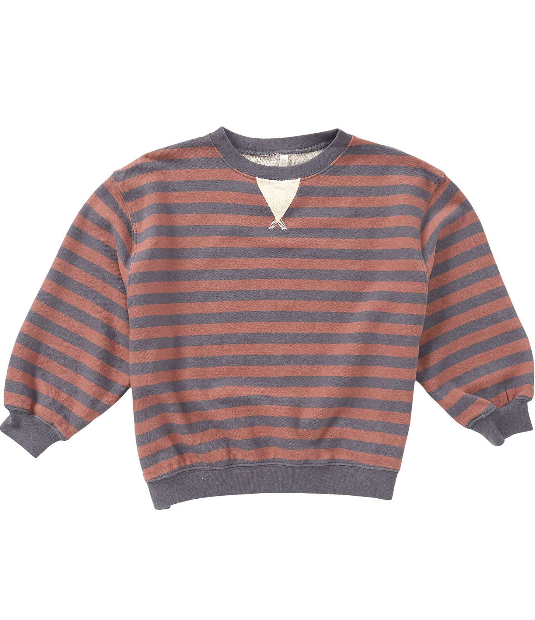 Rylee + Cru Little Boys Stripe Crew Neck Pullover