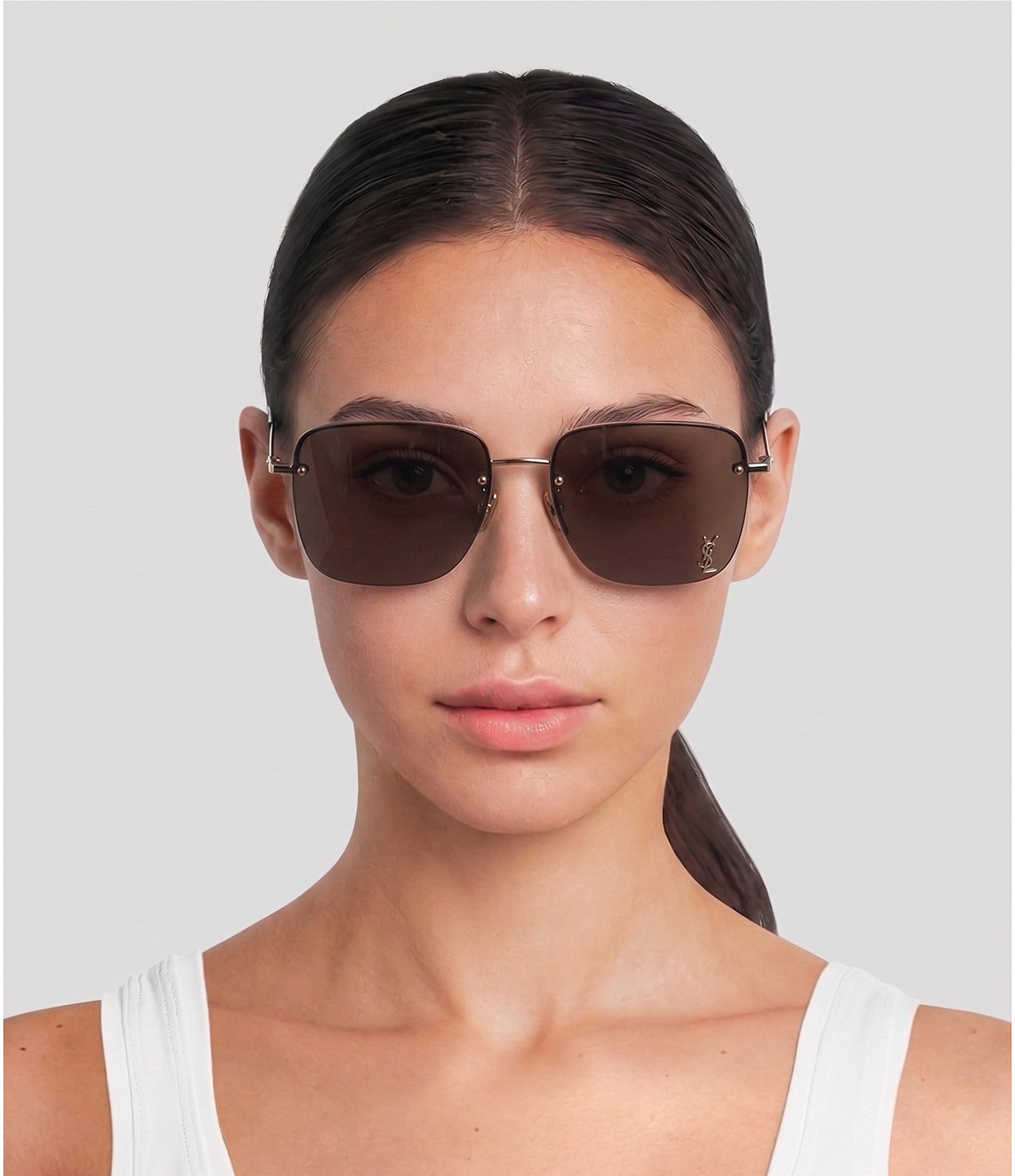 Yves Saint Laurent Women's SL312M Rectangular 58mm Sunglasses