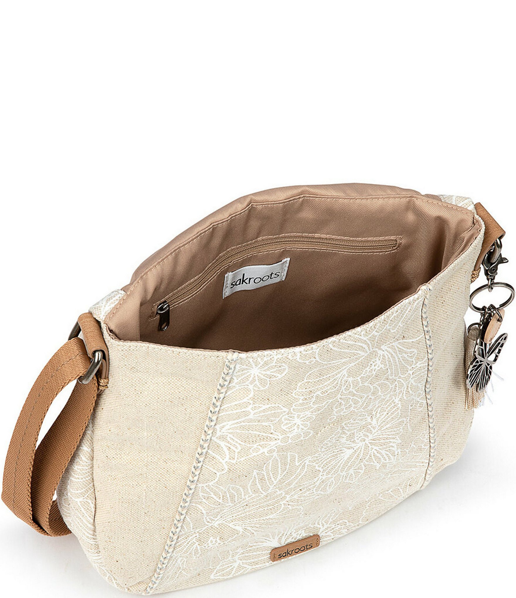 Sakroots Foldover Flower Blossom Crossbody Bag