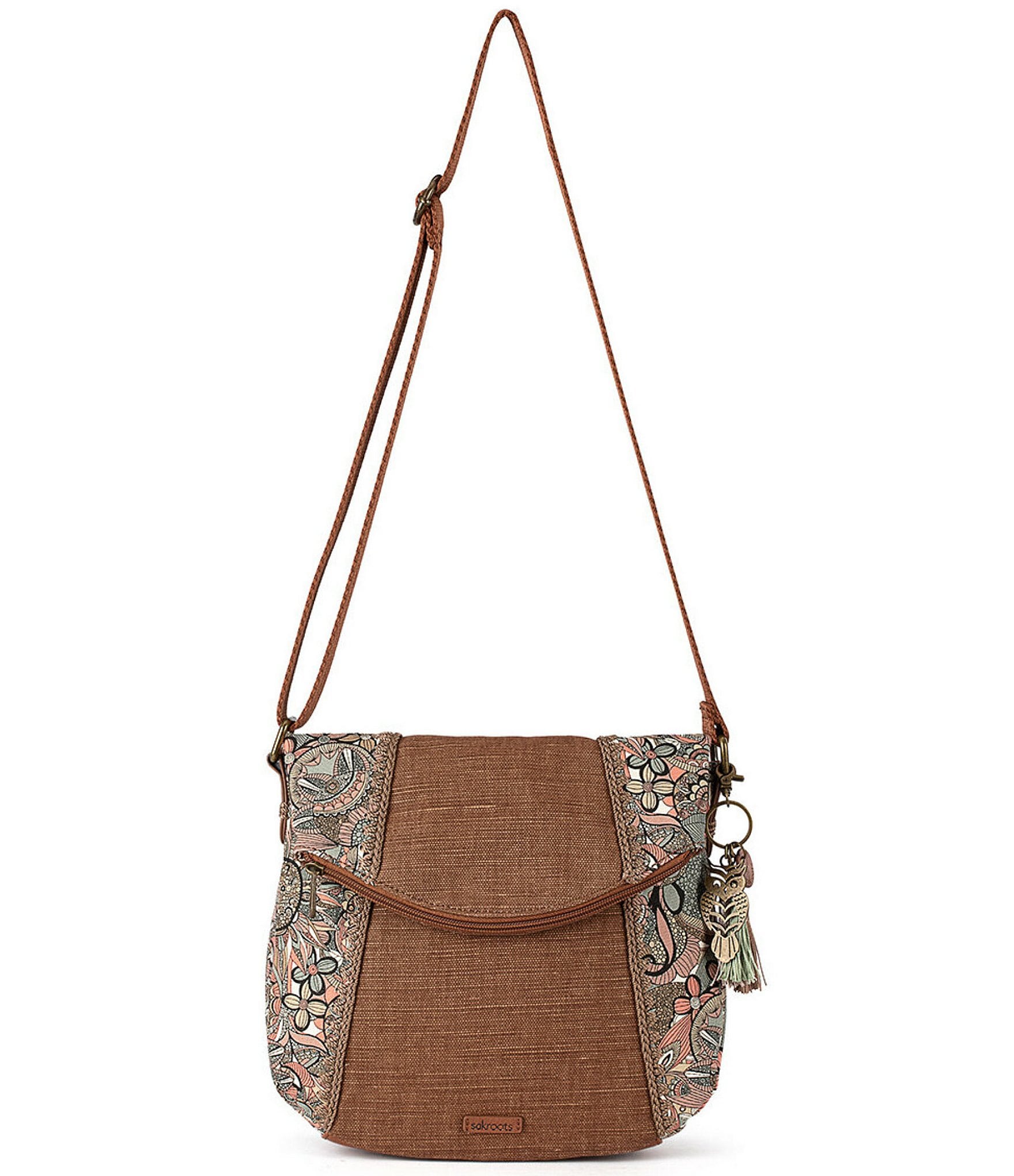 Sakroots Foldover One World Sienna Crossbody Bag