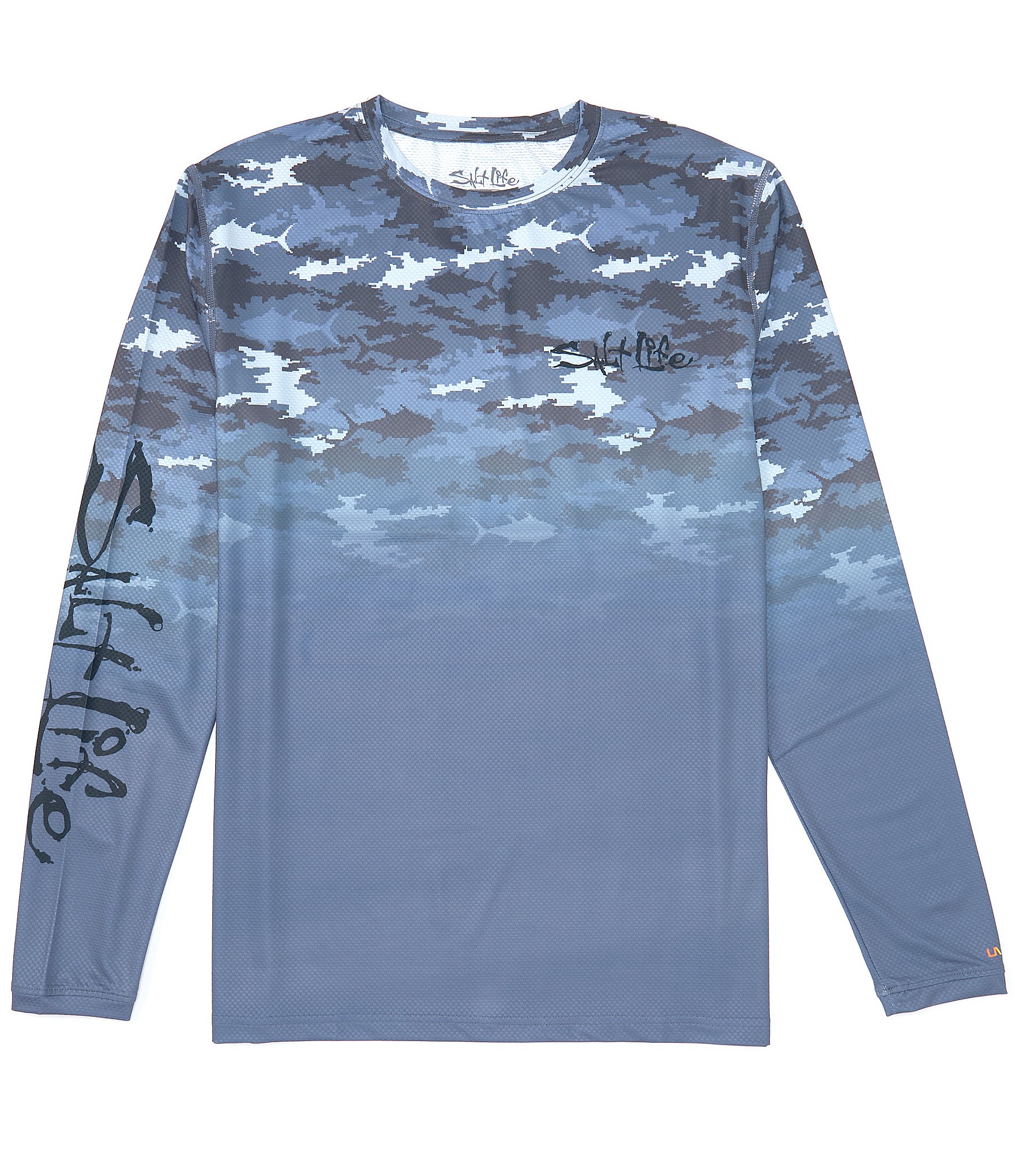 XPEL® Tec Long Sleeve Top in Pewter Camo - Gill Fishing