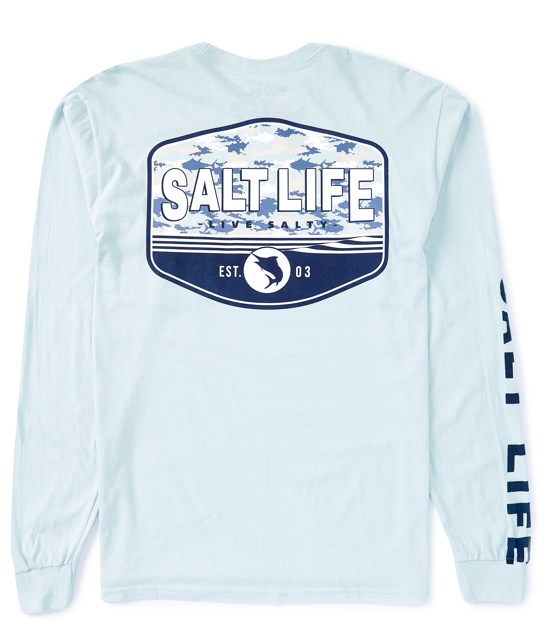 2024-25 秋冬新作  Salt Life T-Shirt Graphic Sleeve Long Fade Journey Aquatic Tシャツ(長袖/七分)