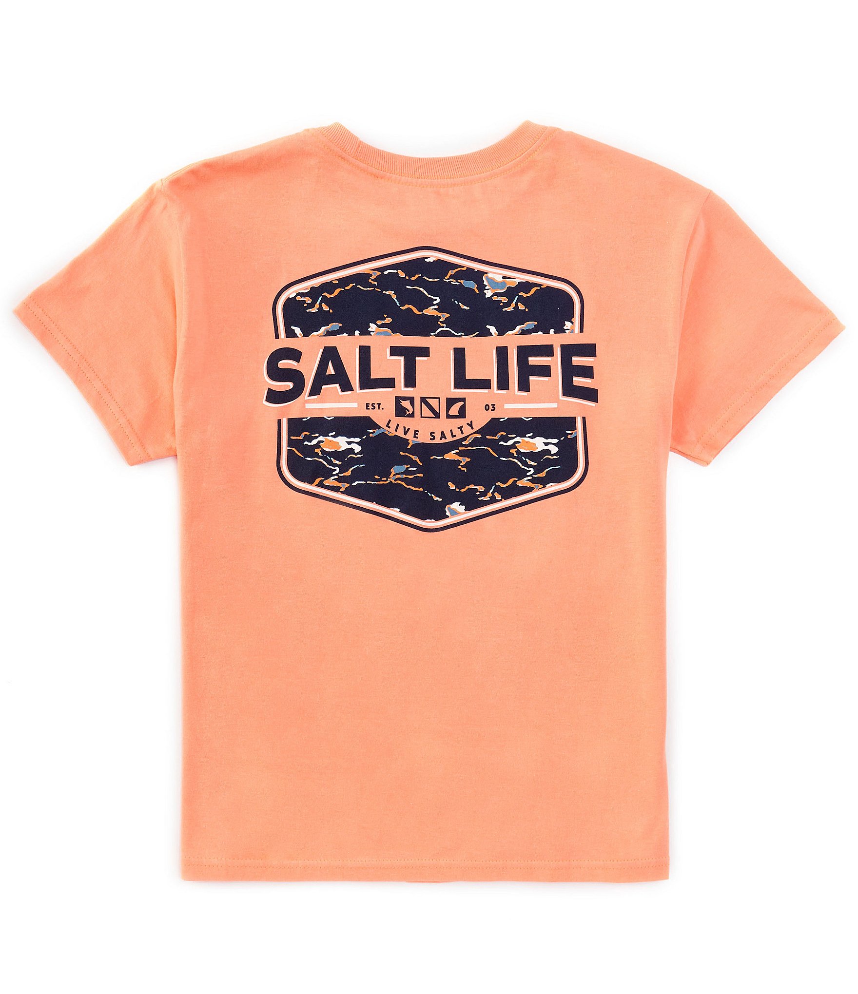 Salt Life Big Boys 8-20 Short Sleeve Tactical Camo Youth Graphic T-Shirt