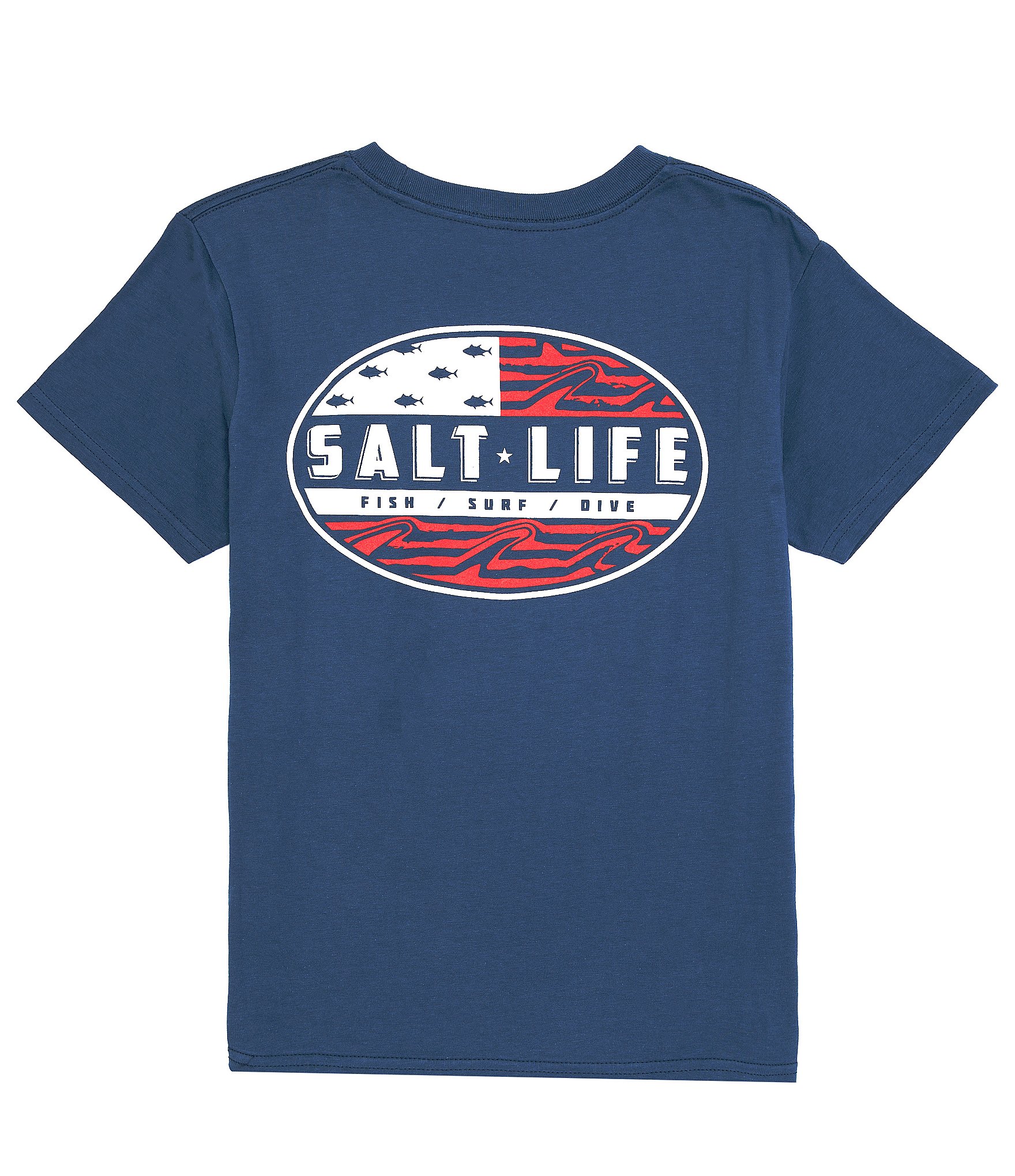 Salt Life Big Boys 6-16 Short-Sleeve Amerifinz Graphic T-Shirt