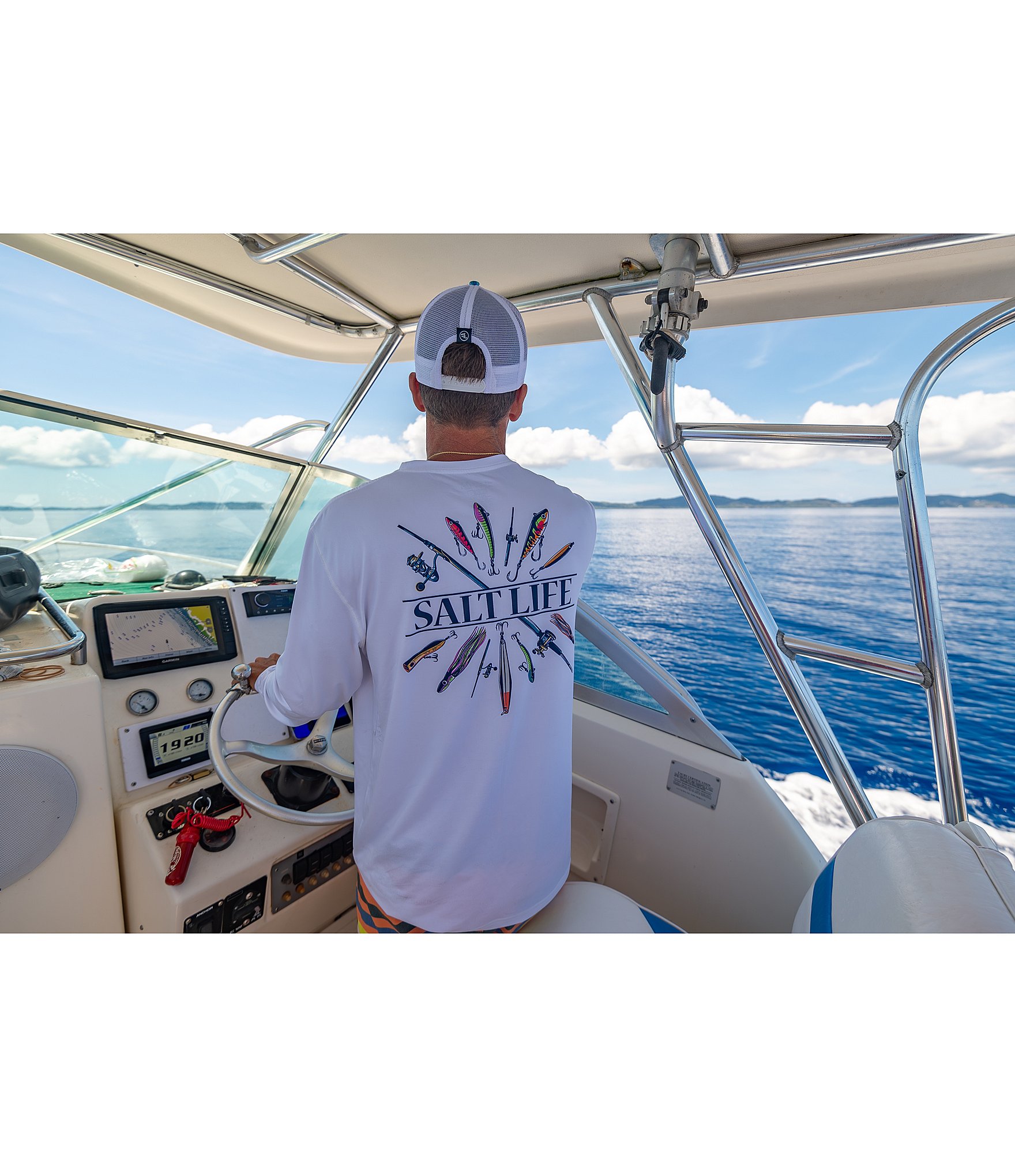 Salt Life Long Sleeve Lure Me In SLX Performance Graphic T-Shirt