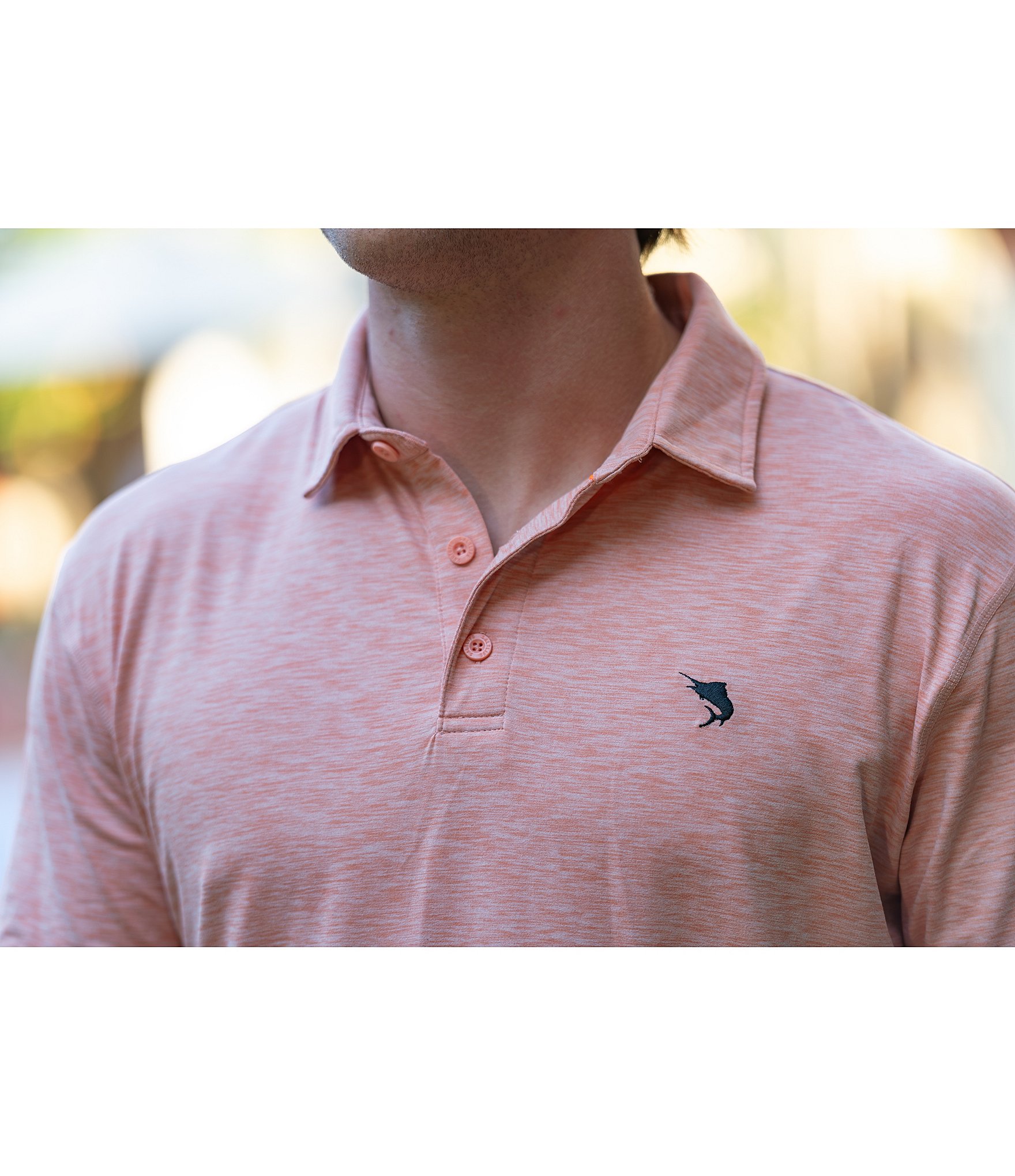 Salt Life Outrigger Short Sleeve Knit Polo Shirt