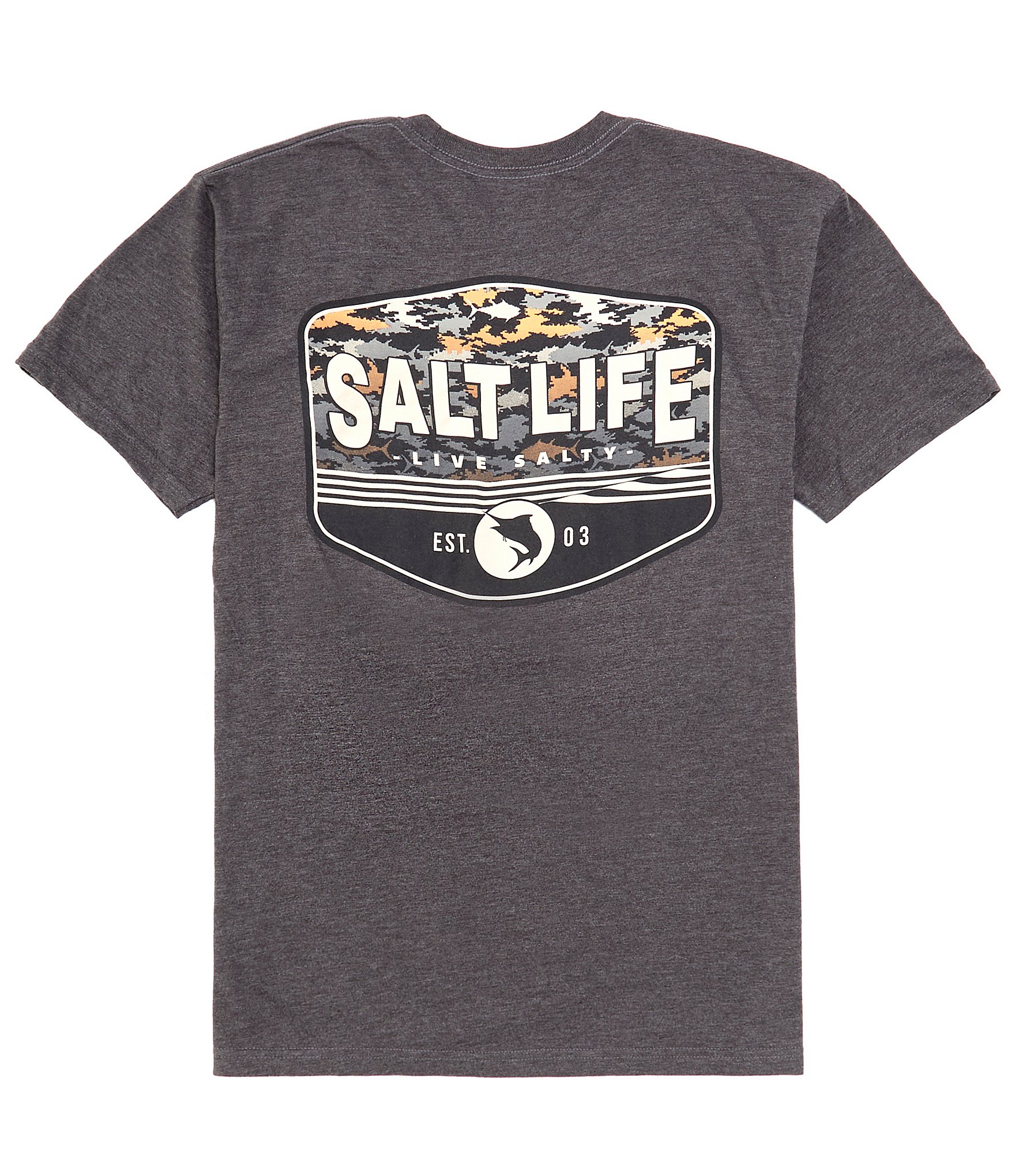 Salt Life Short Sleeve Aquatic Journey Fade Heathered T-Shirt - XL