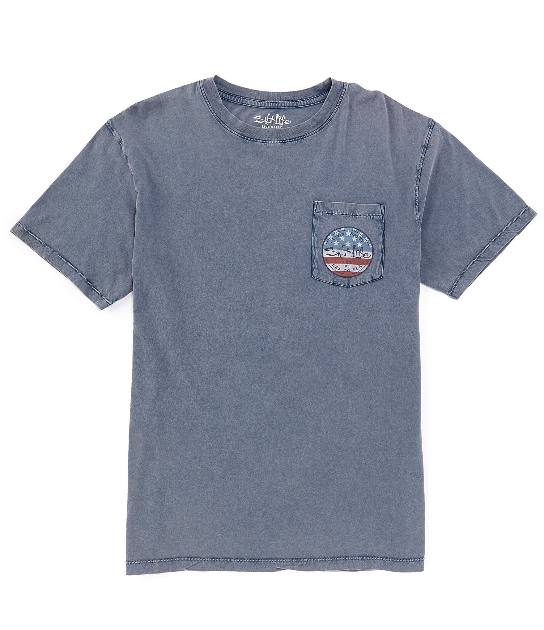 Salt Life Short Sleeve Sea Stars & Stripes Graphic T-Shirt