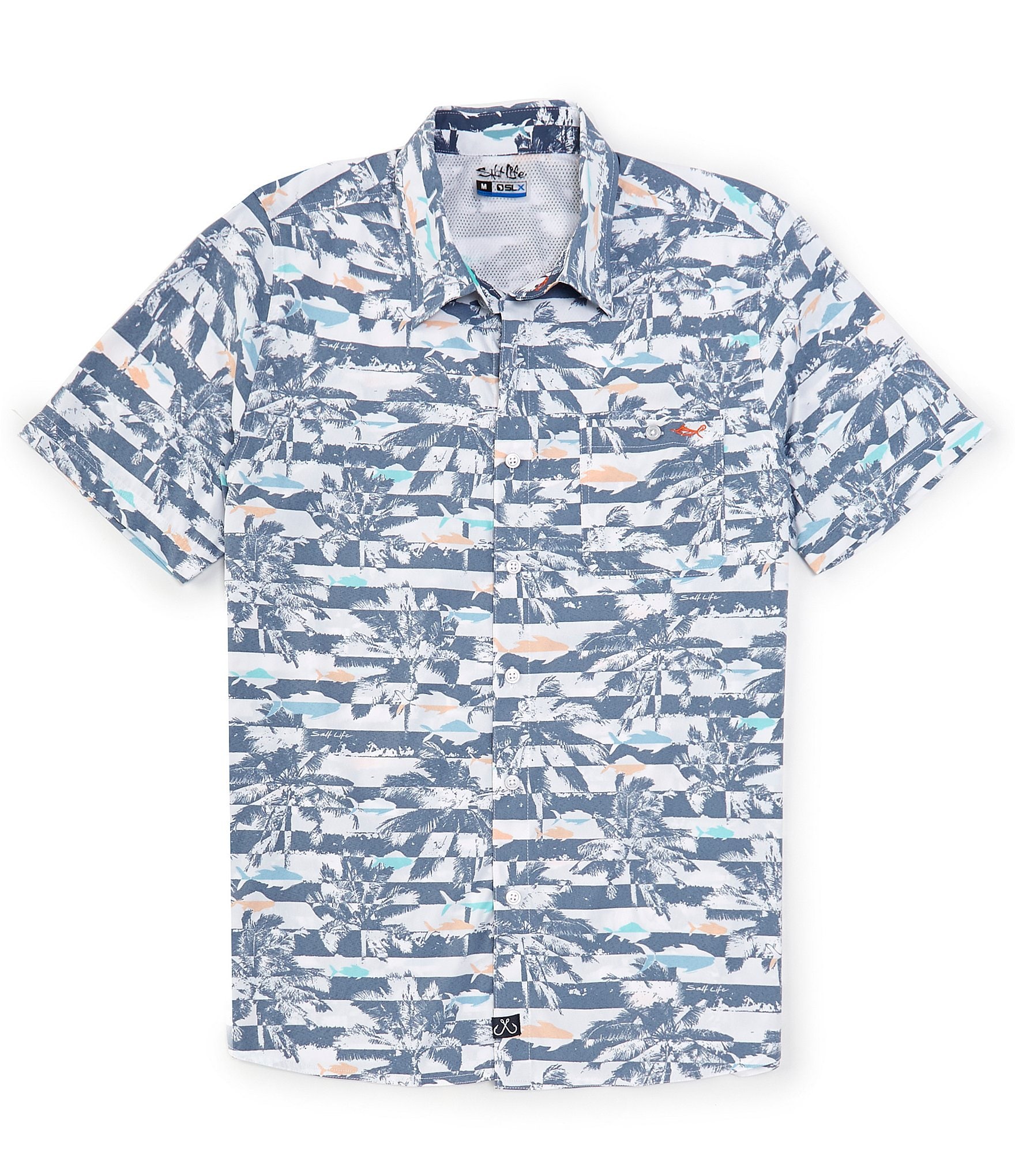 Salt Life Short Sleeve Sunshine State Reverse Print Performance Stretch ...