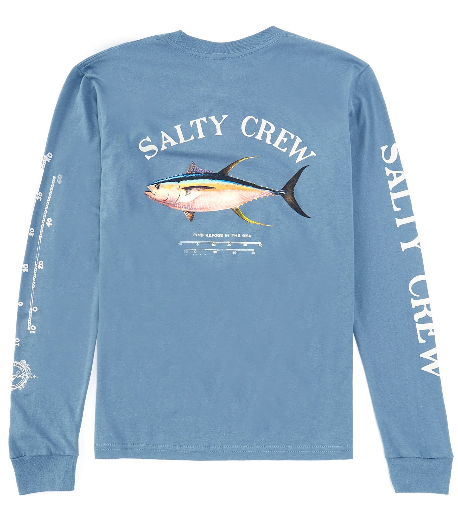 Salty Crew Big Boys 8-20 Long Sleeve Ahi Mount Graphic T-Shirt