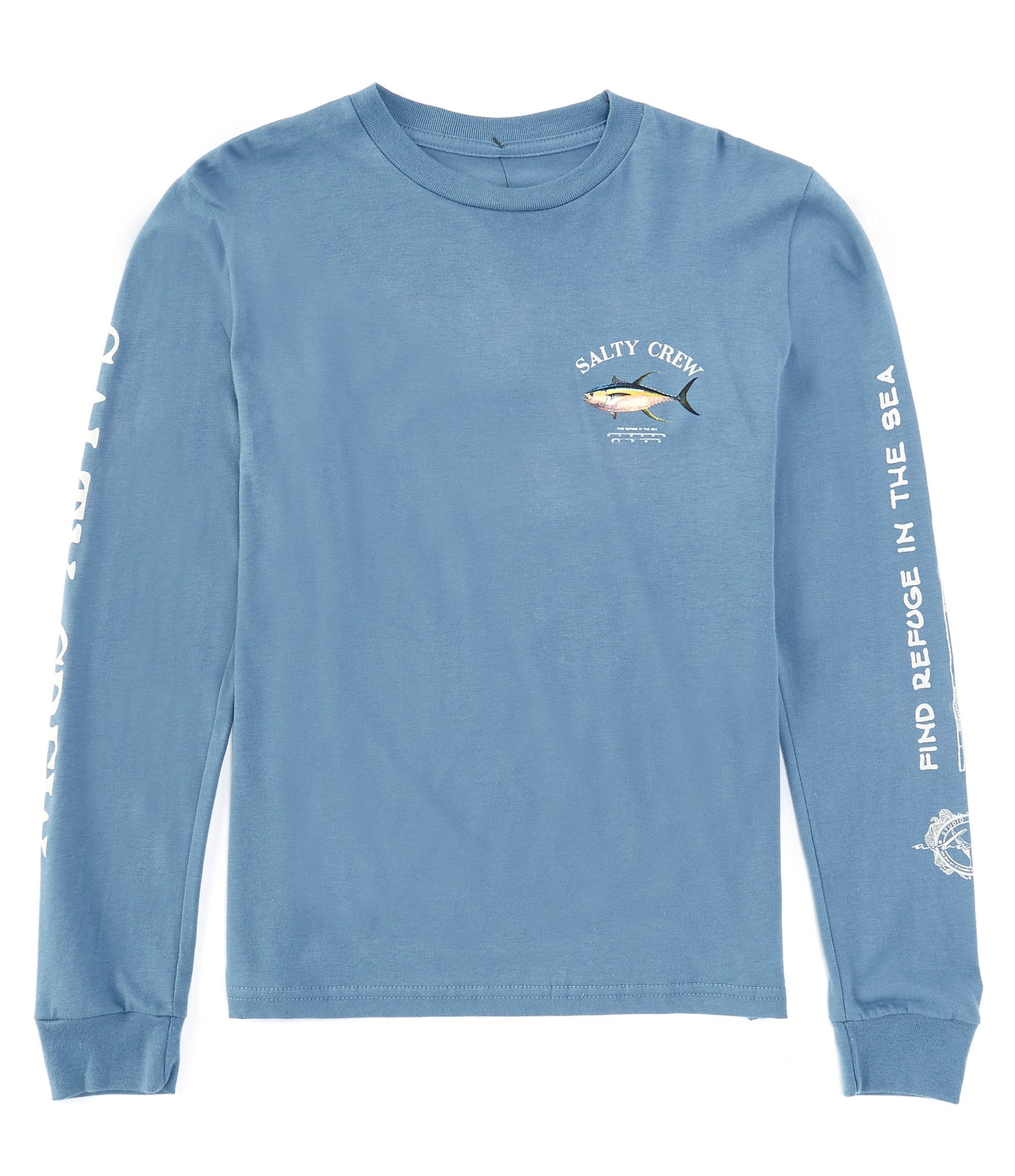 Salty Crew Big Boys 8-20 Long Sleeve Ahi Mount Graphic T-Shirt