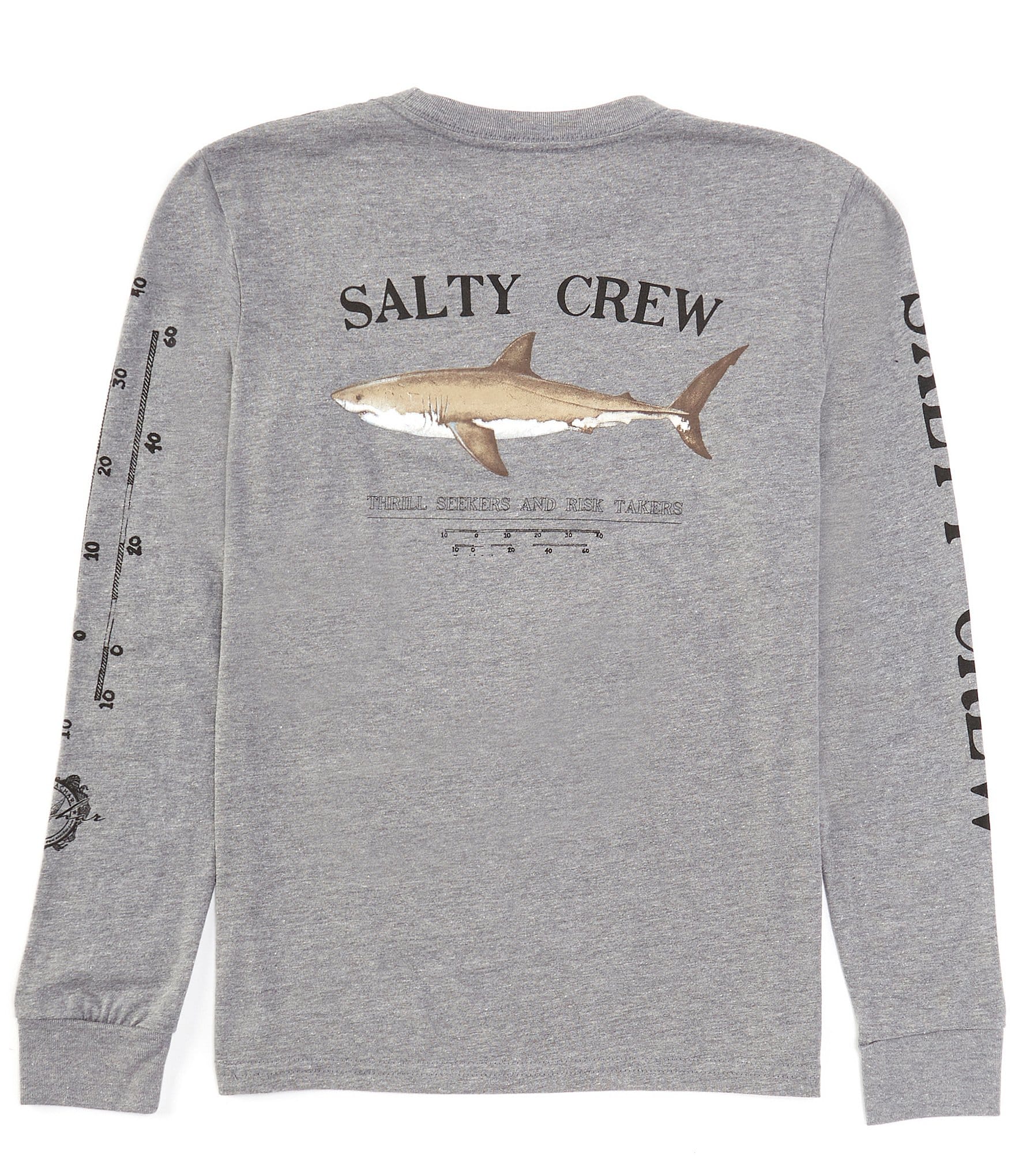 Salty Crew Big Boys 8-20 Long Sleeve Bruce T-Shirt