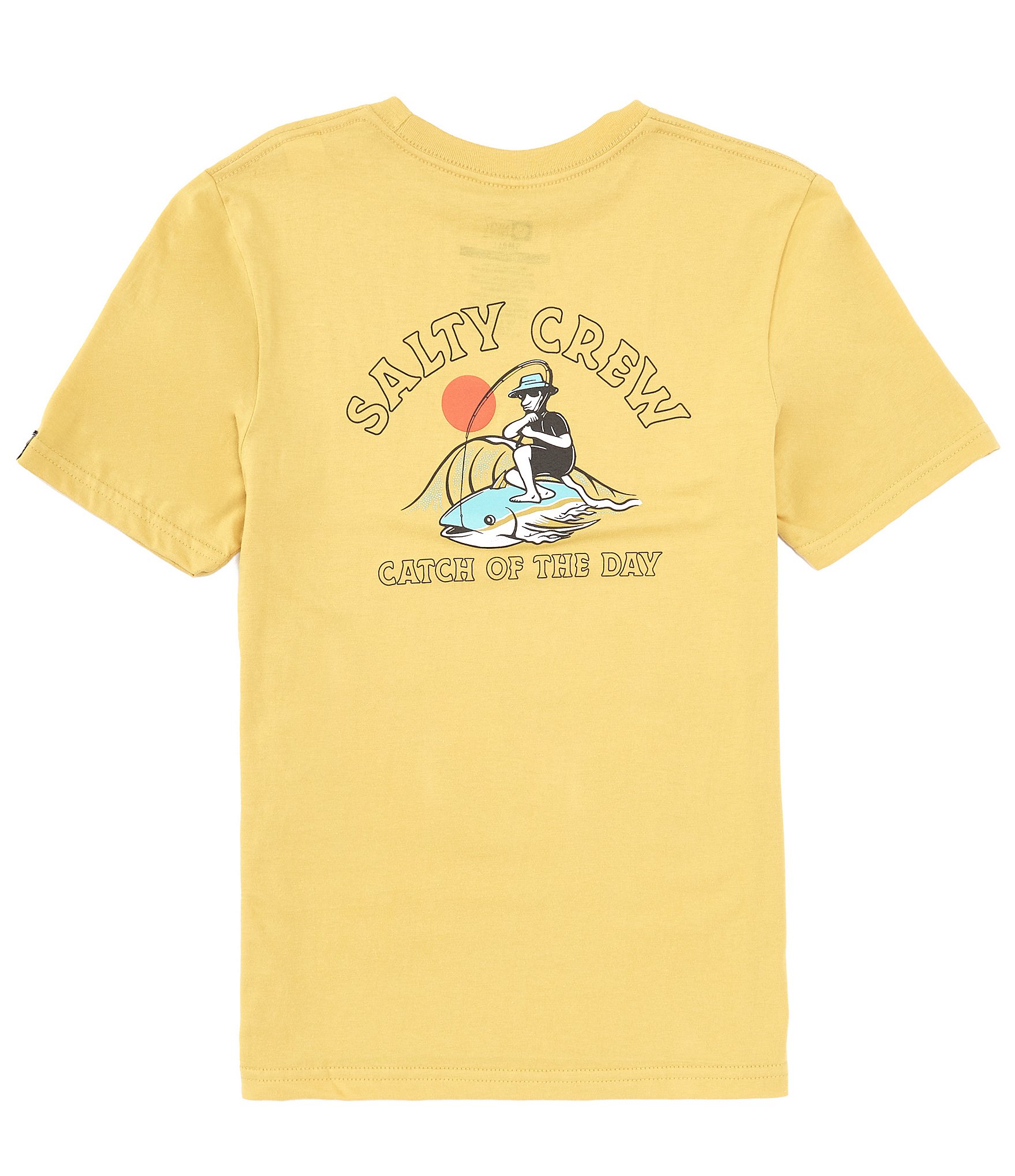 Salty Crew Big Boys 8-20 Short Sleeve Catch Of The Day Graphic T-Shirt