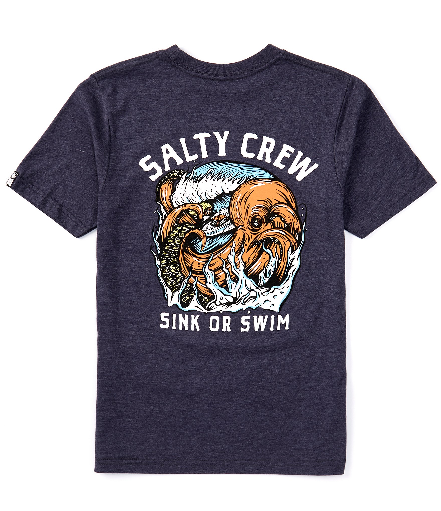 Salty Crew Big Boys 8-20 Short Sleeve Tsunami Graphic T-Shirt