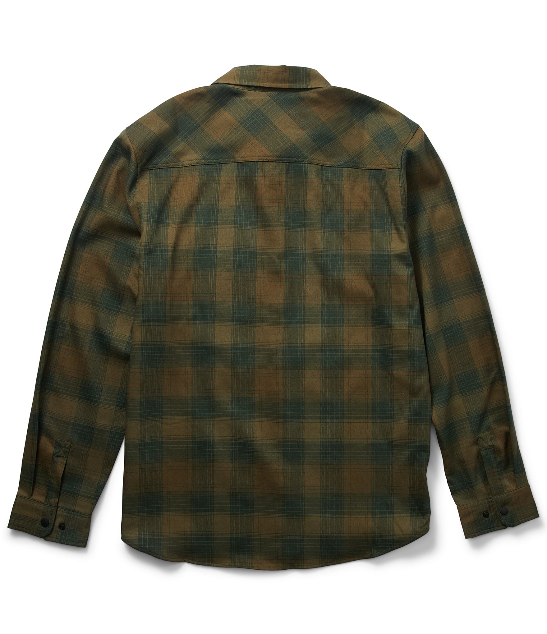 Salty Crew Long Sleeve Fathom Yarn-Dyed Plaid Tech Flannel Woven Shirt