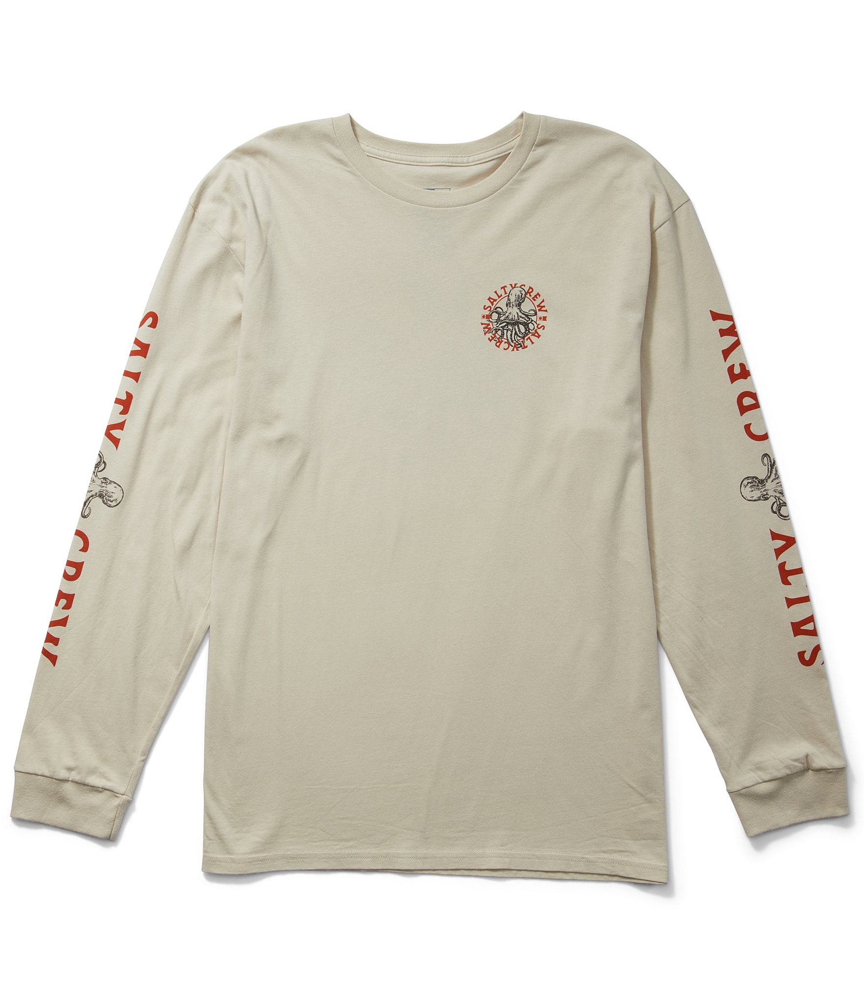 Salty Crew Long Sleeve Octopus Graphic T-Shirt