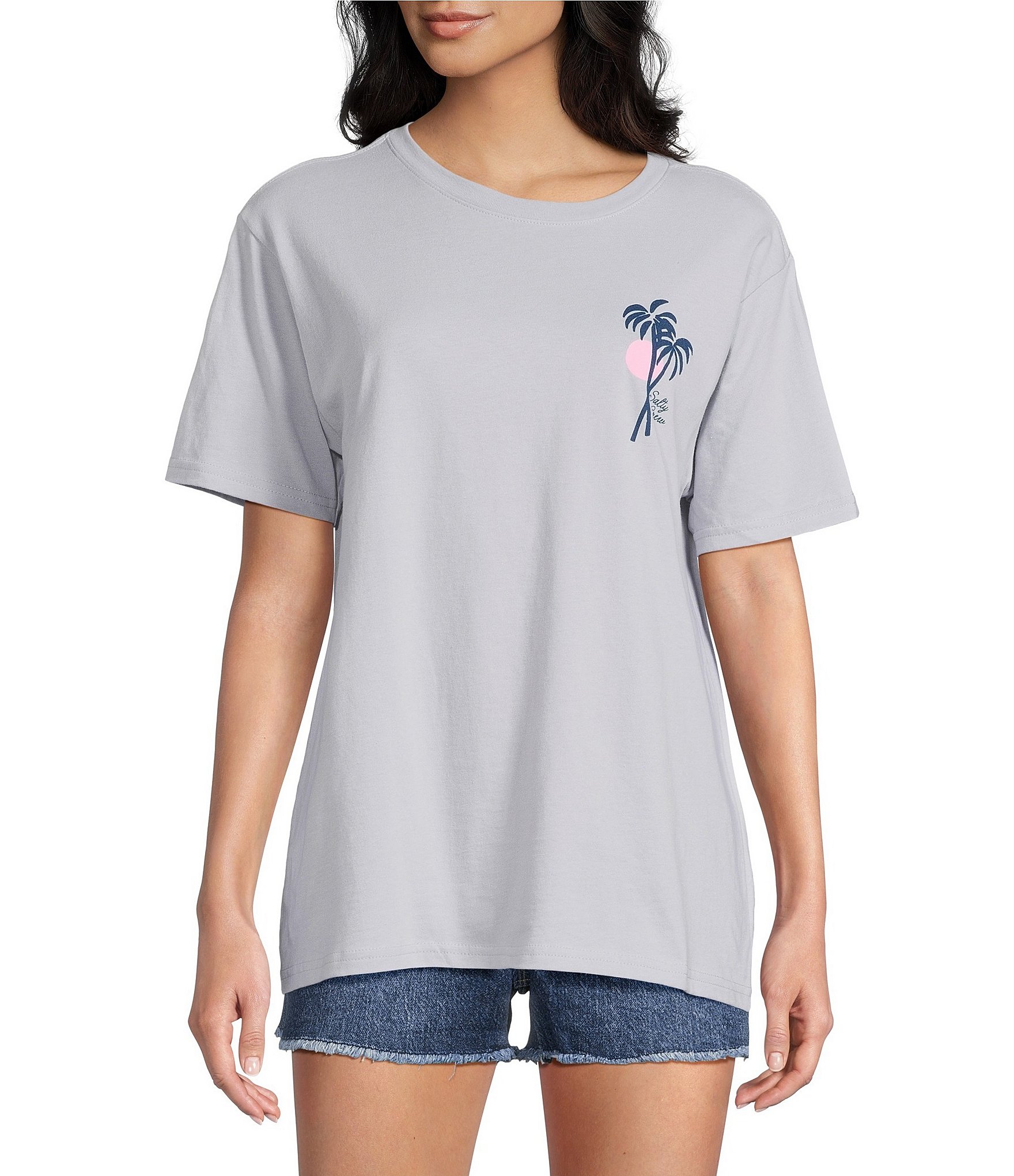 Salty Crew Short Sleeve Geo Palm Boyfriend Tee