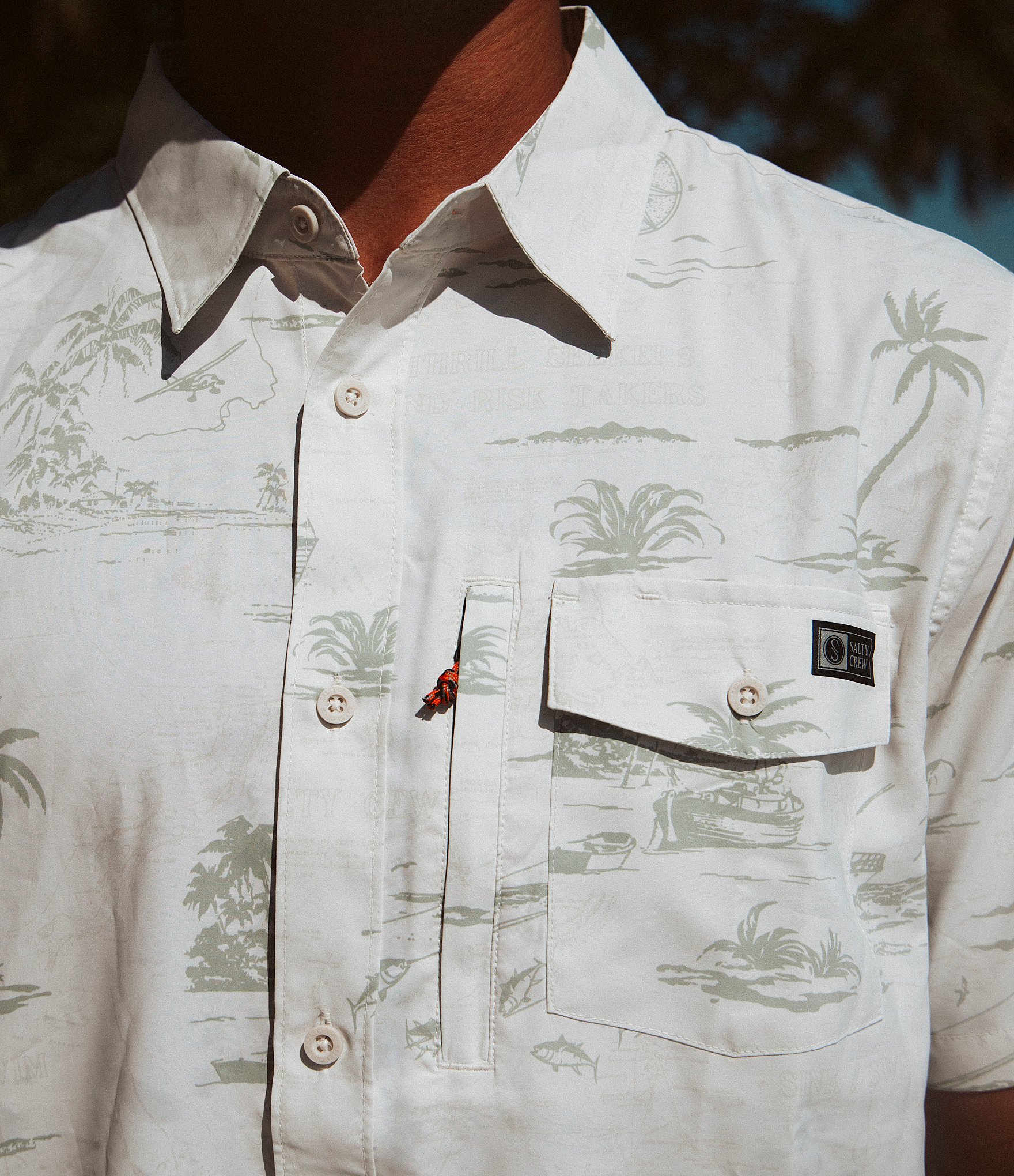 Salty Crew Short Sleeve Seafarer Tech Woven Shirt