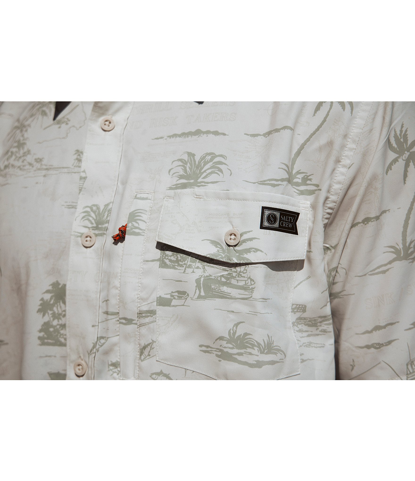 Salty Crew Short Sleeve Seafarer Tech Woven Shirt