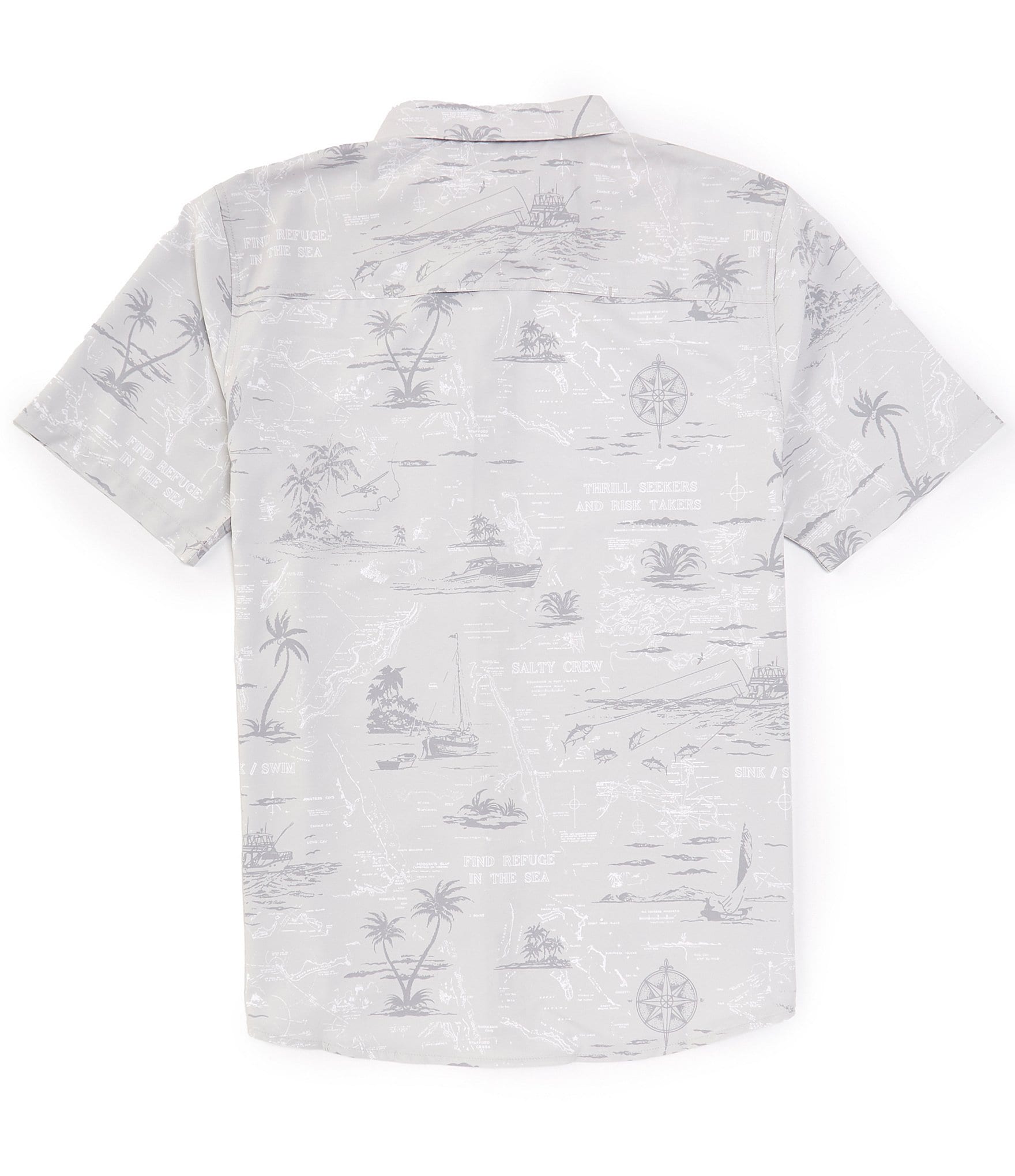 Salty Crew Short Sleeve Seafarer Tech Woven Shirt