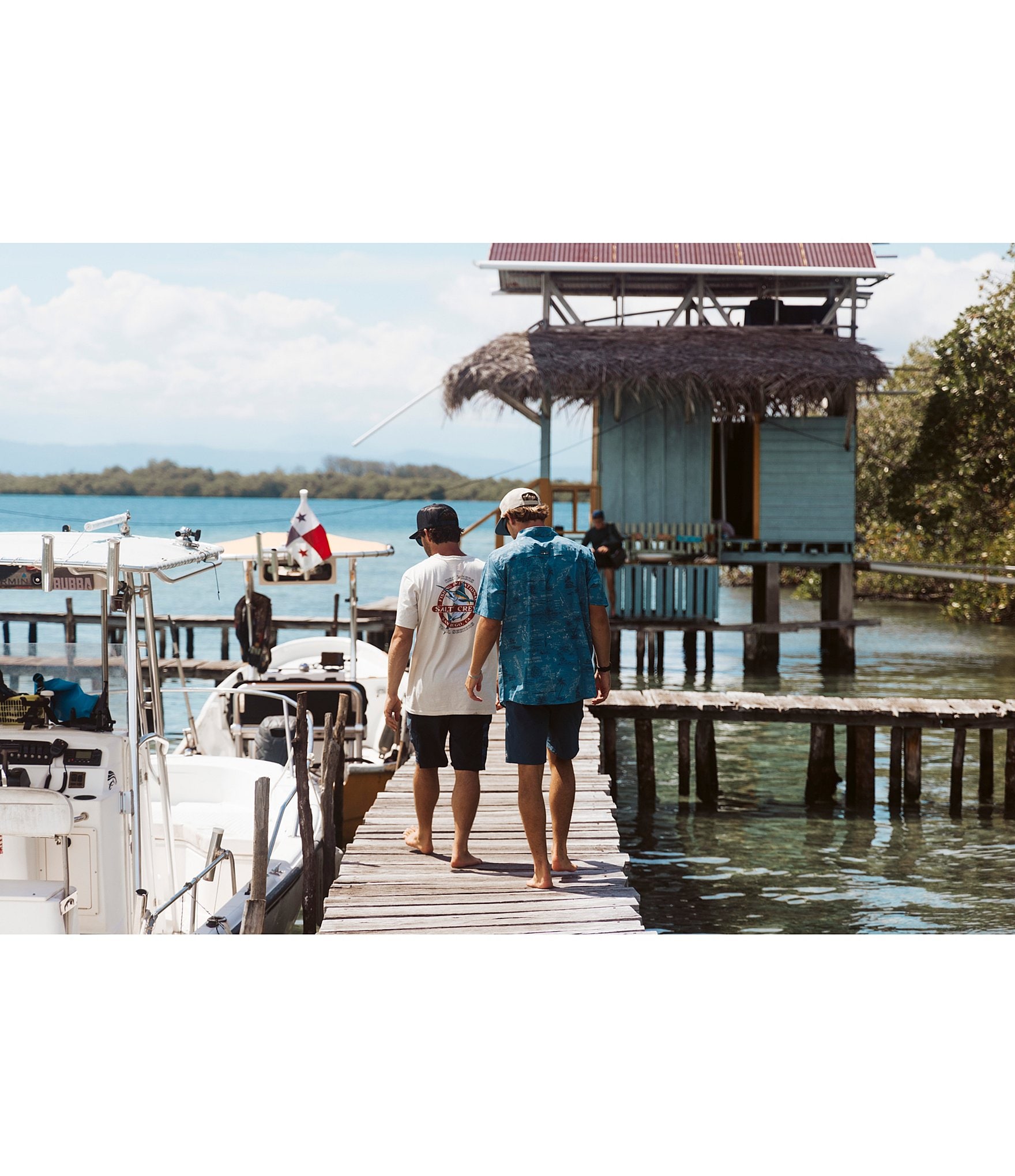 Salty Crew Short Sleeve Seafarer Tech Woven Shirt