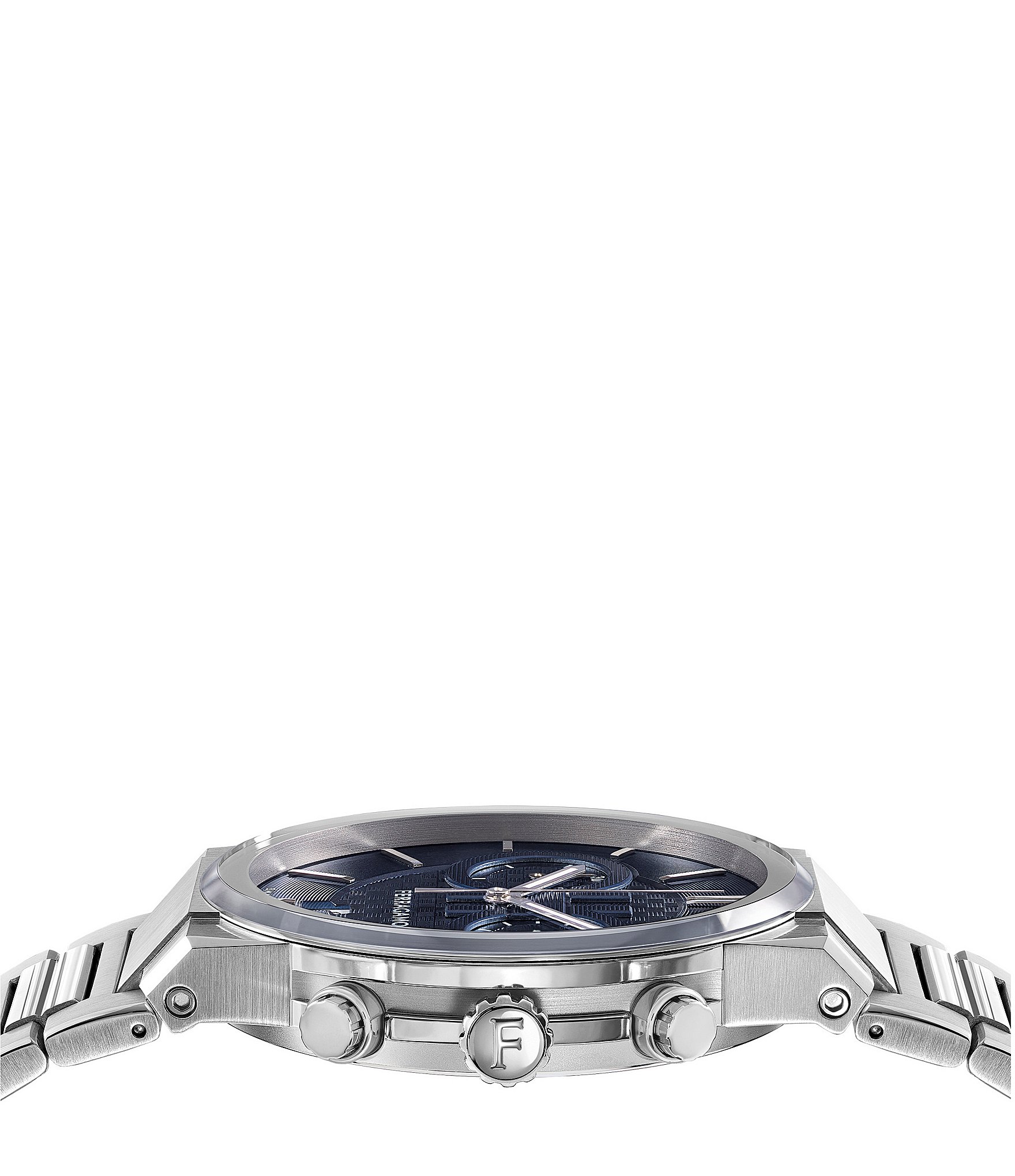 Salvatore Ferragamo Men's Ferragamo Sapphire Chrono Stainless Steel Watch