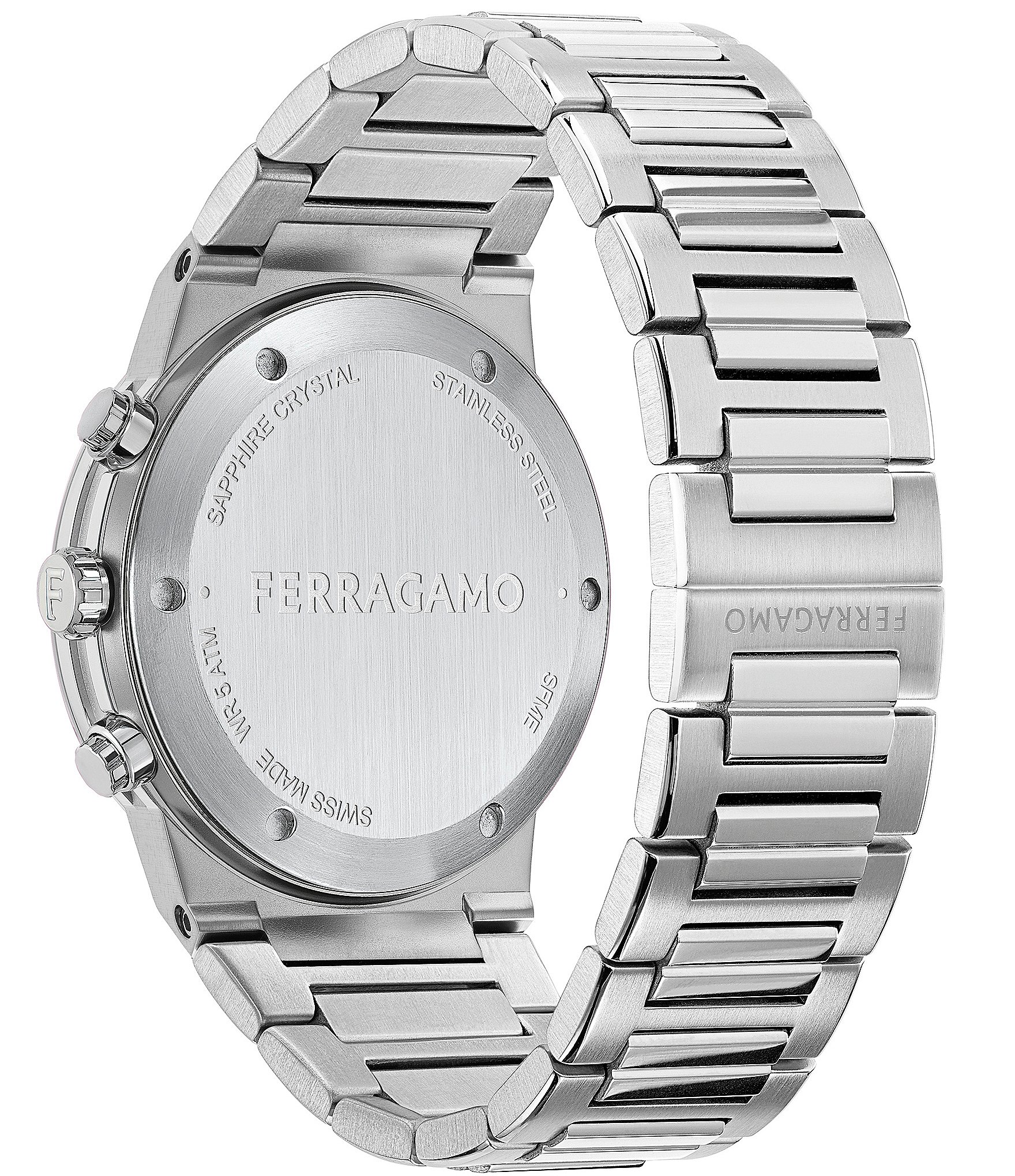 Salvatore Ferragamo Men's Ferragamo Sapphire Chrono Stainless Steel Watch