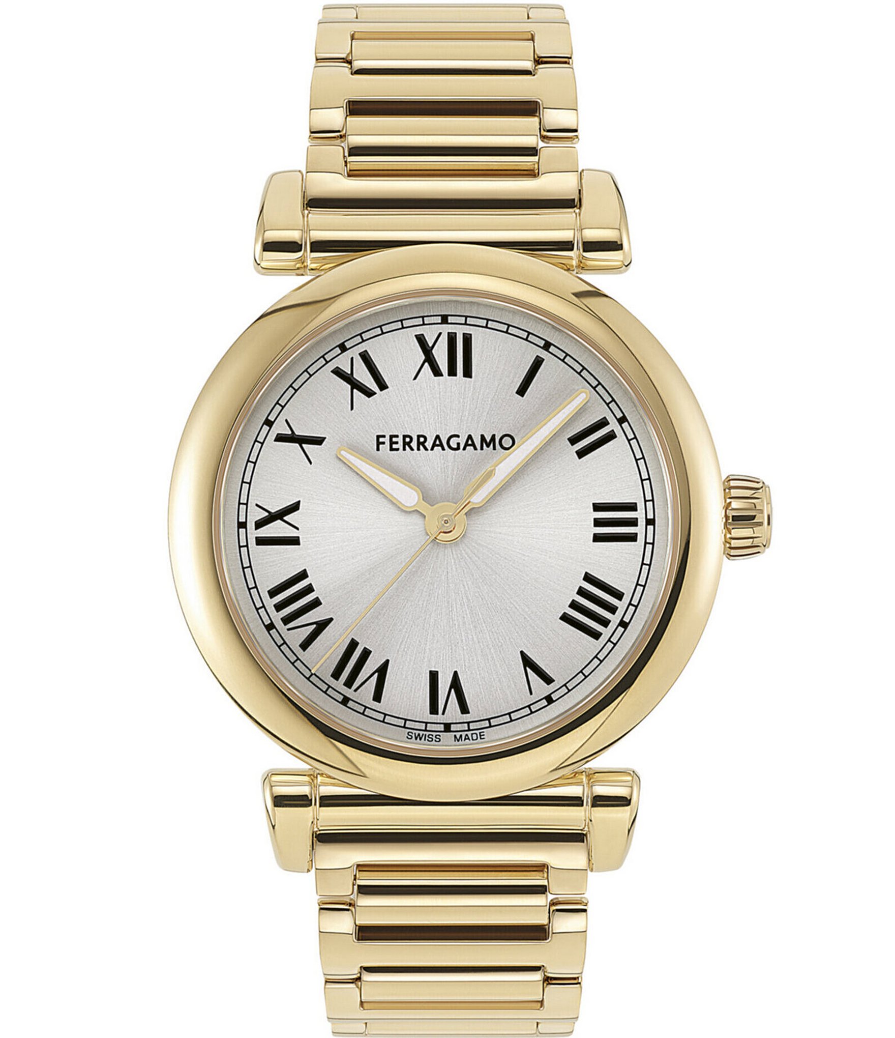 Salvatore Ferragamo Women's Allure Quartz Analog Gold Tone Stainless Steel Bracelet Watch