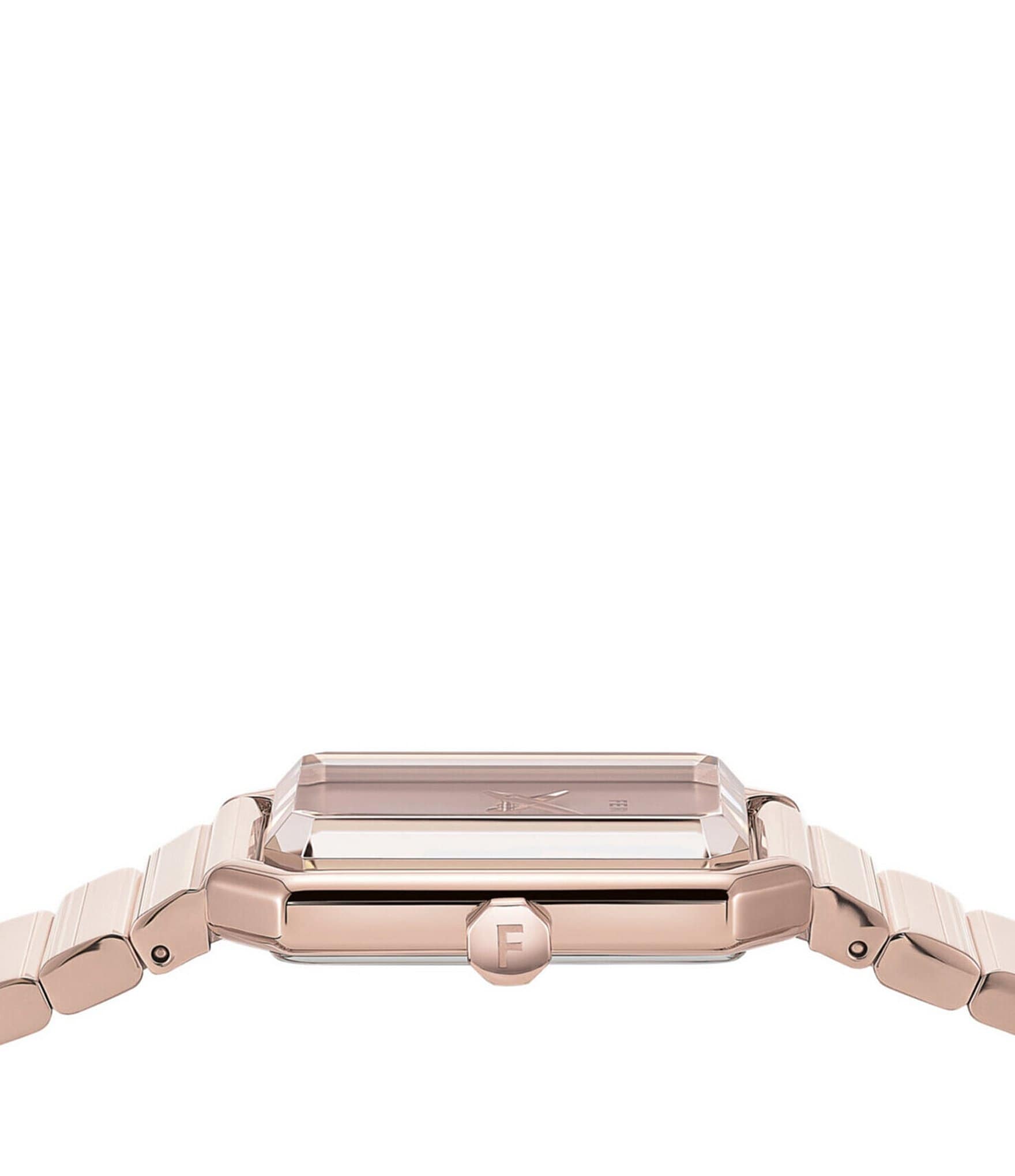 Salvatore Ferragamo Women's Crystal Quartz Analog Rose Gold Tone Stainless Steel Bracelet Watch