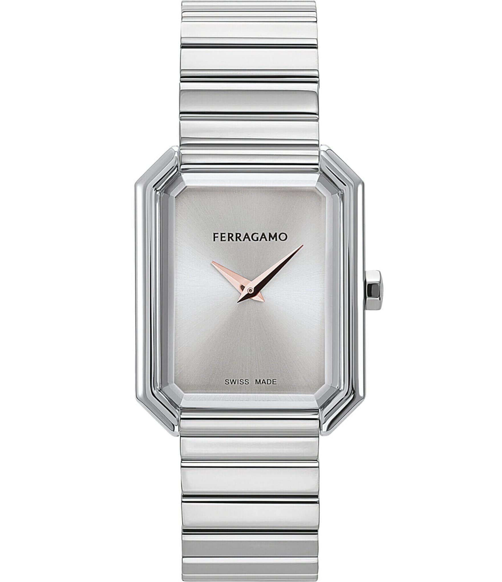 Salvatore Ferragamo Women's Crystal Quartz Analog Stainless Steel Bracelet Watch