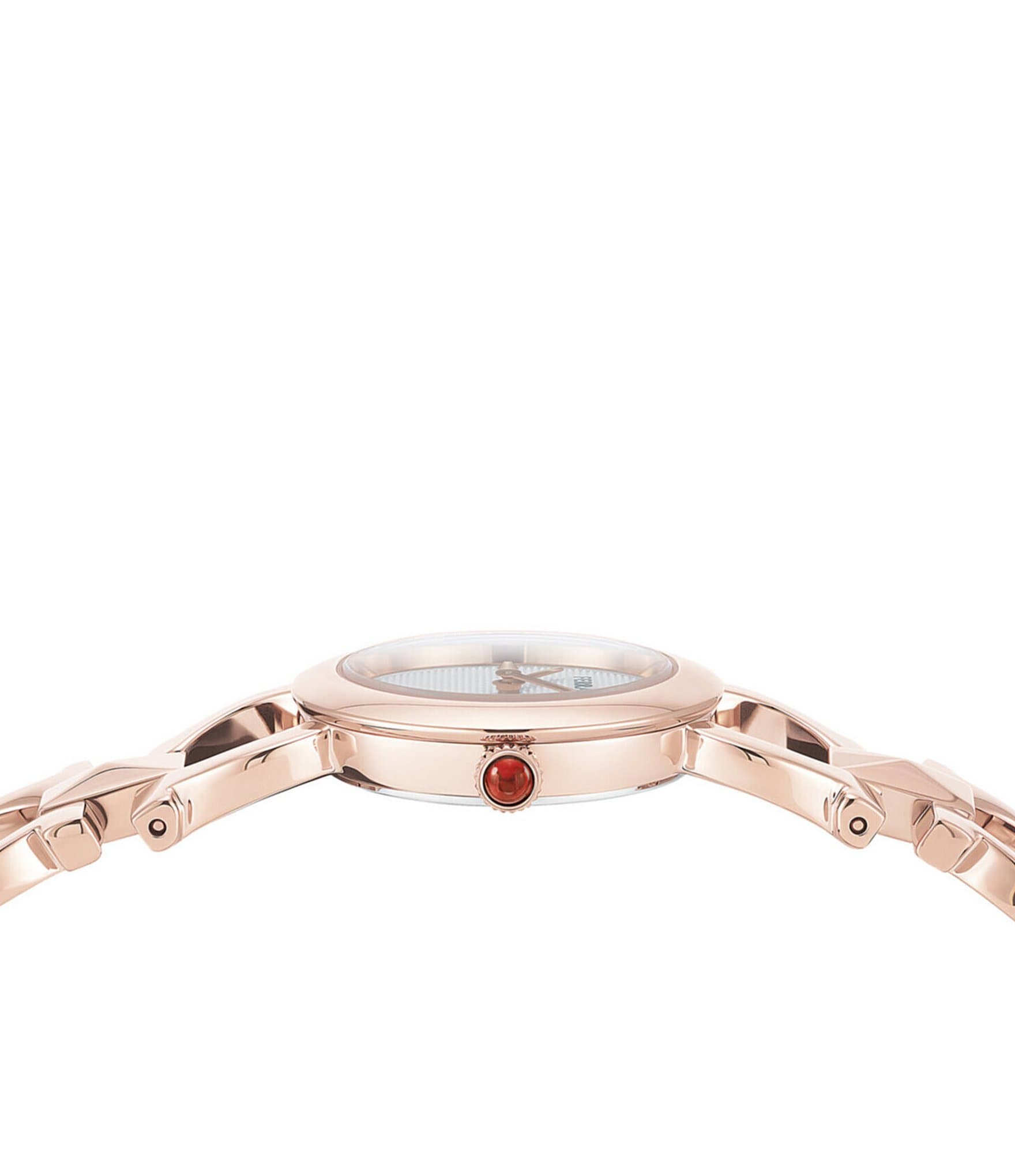 Salvatore Ferragamo Women's Double Gancini Stud Rose Gold Stainless Steel Bracelet Watch