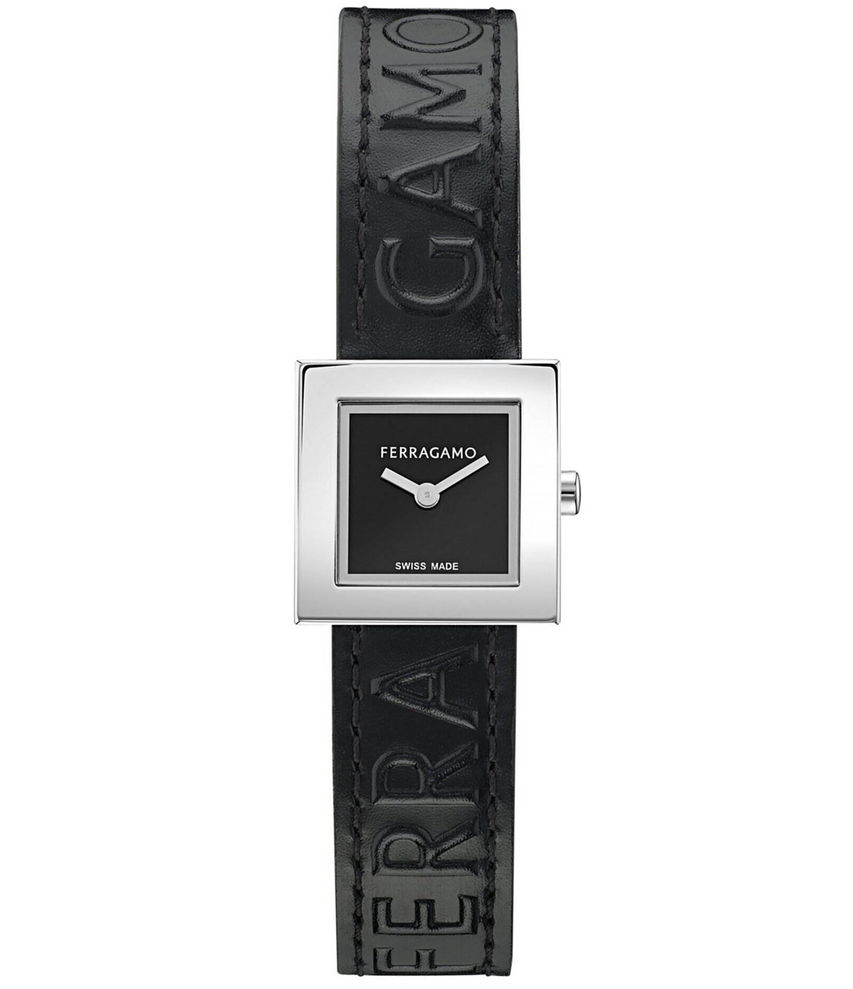 Salvatore Ferragamo Women's Ferragamo Portrait Analog Black