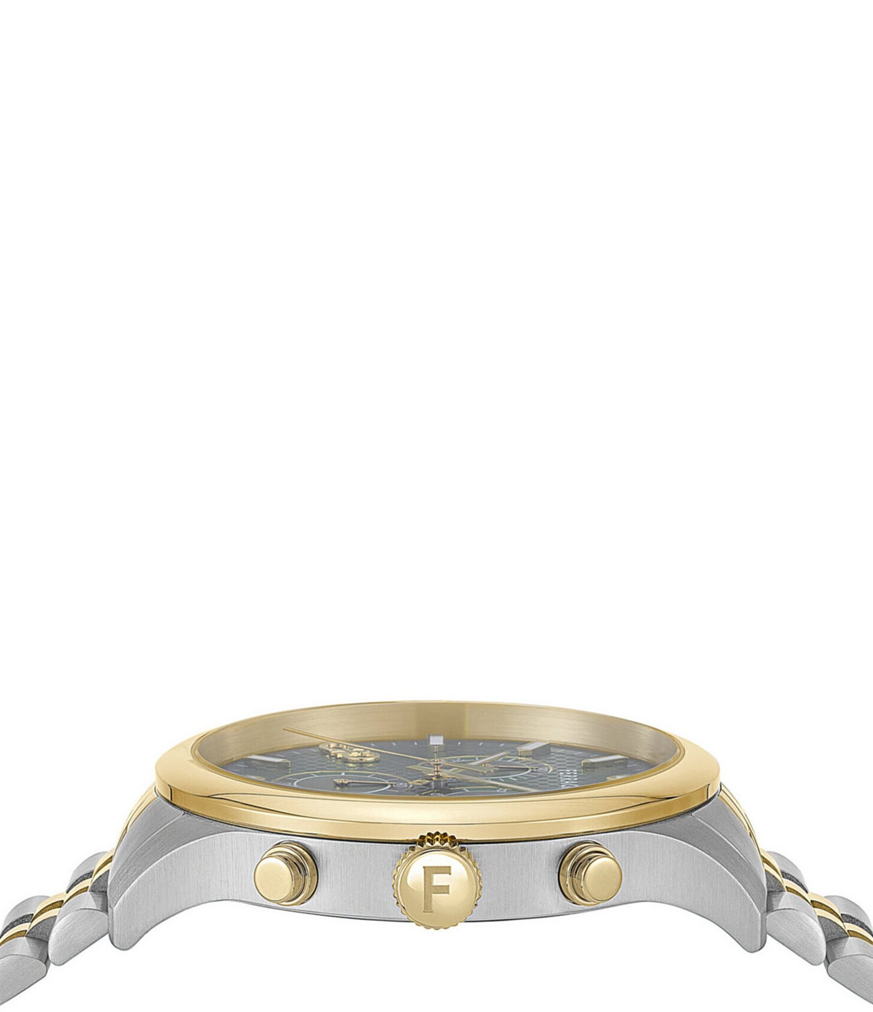 Salvatore Ferragamo Women's Mini Duo Chrono Two Tone Stainless Steel Bracelet Watch