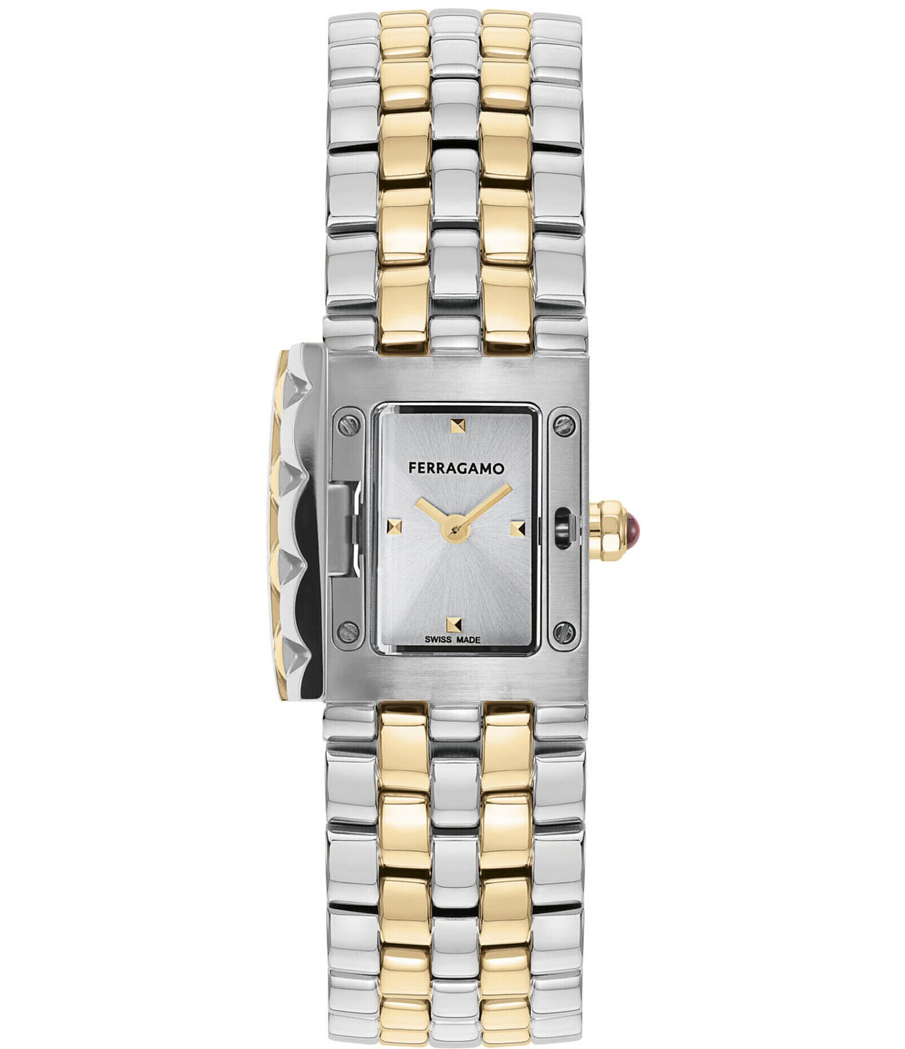 Salvatore Ferragamo Women's Secret Quartz Analog Two Tone Stainless Steel Bracelet Watch