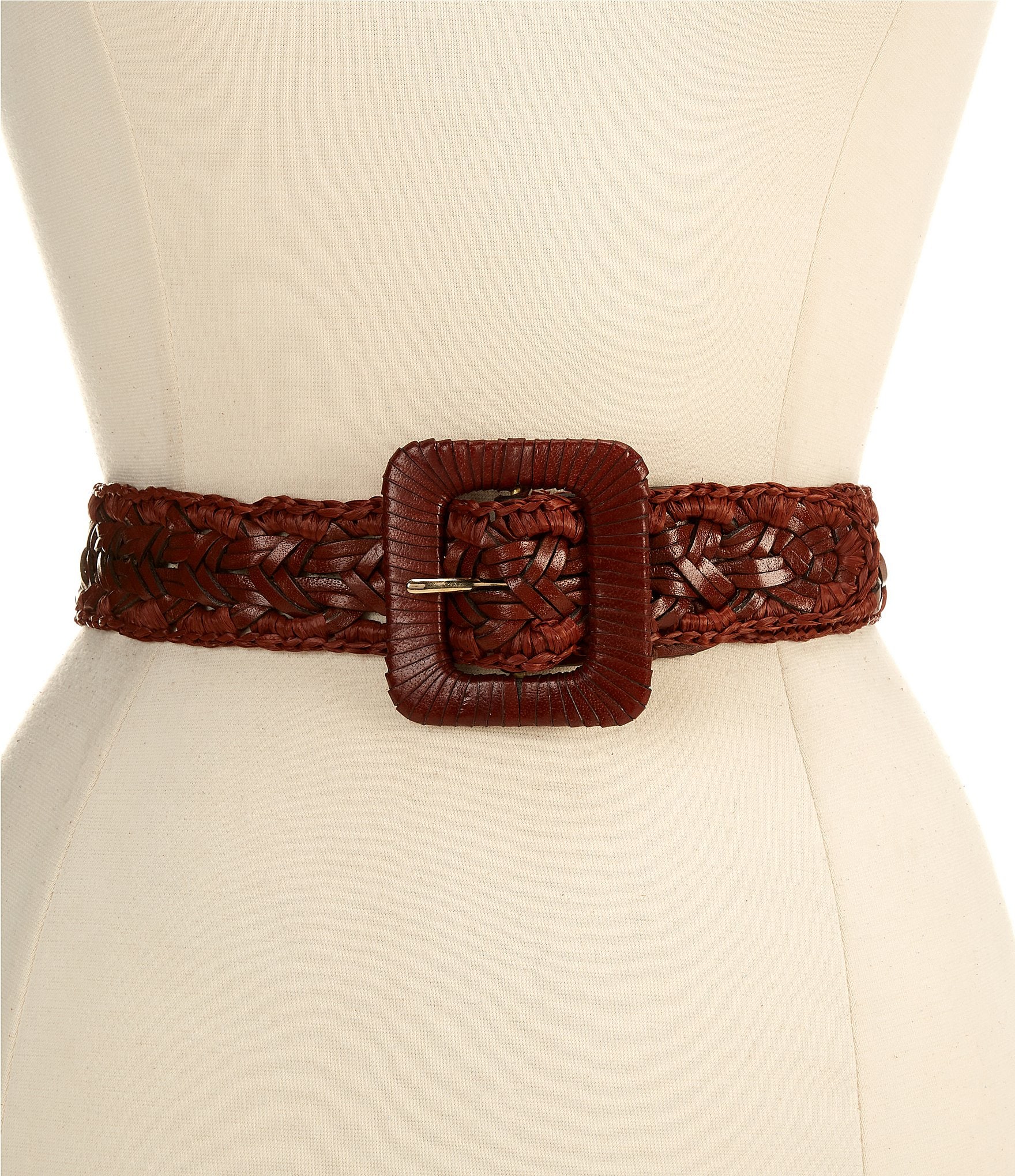 princess polly baby blue dress Leather Round-buckle Dress Belt For Men main image 1