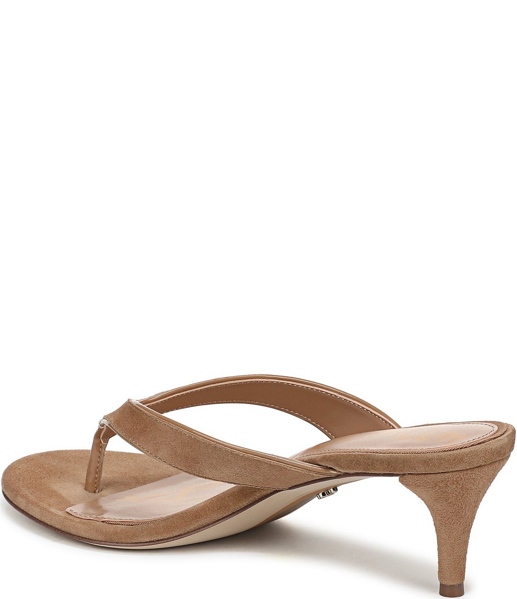 Sam Edelman Amie Suede Kitten Heel Thong Sandals