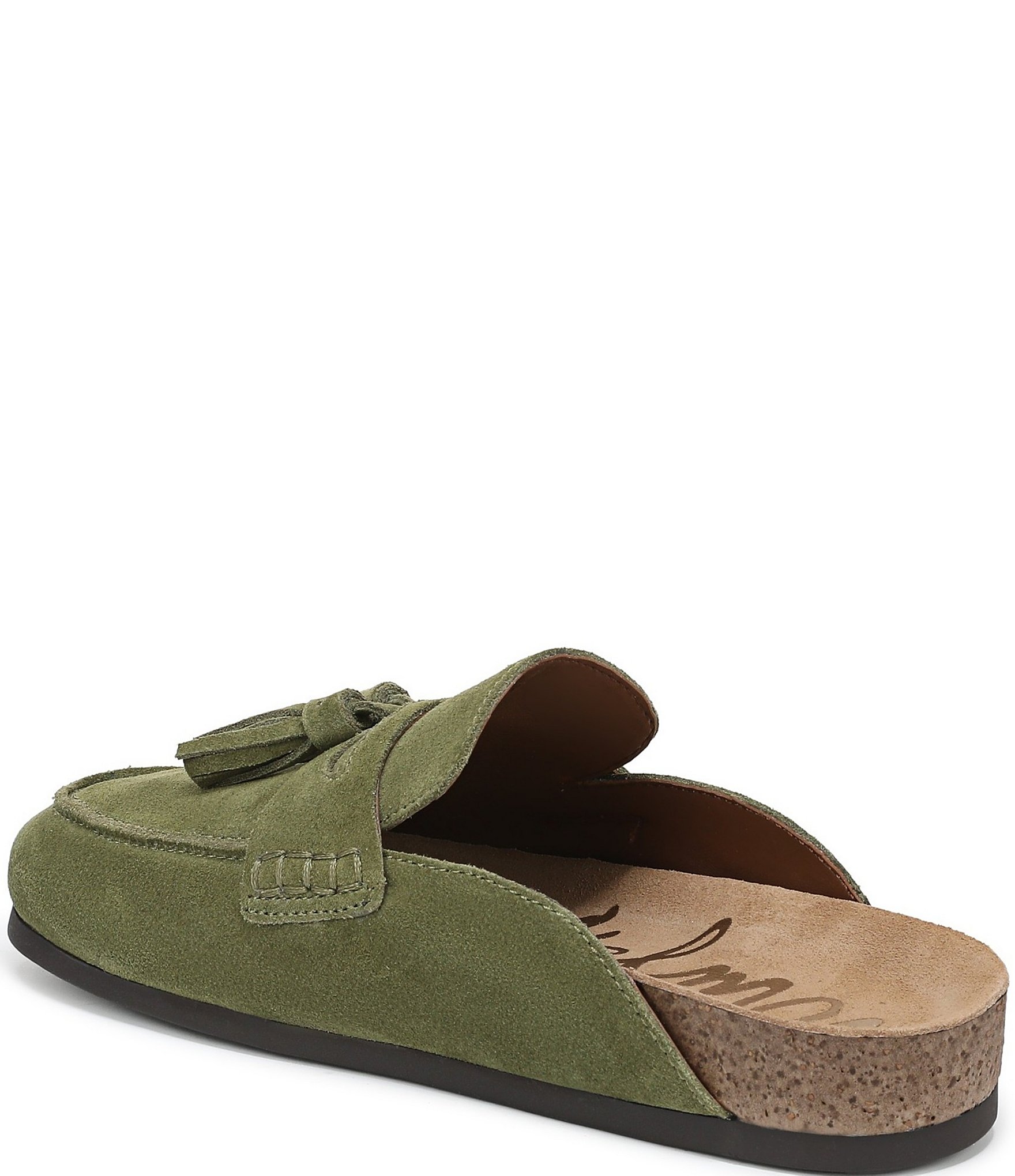 Sam Edelman Astrid Suede Tassel Detail Mules