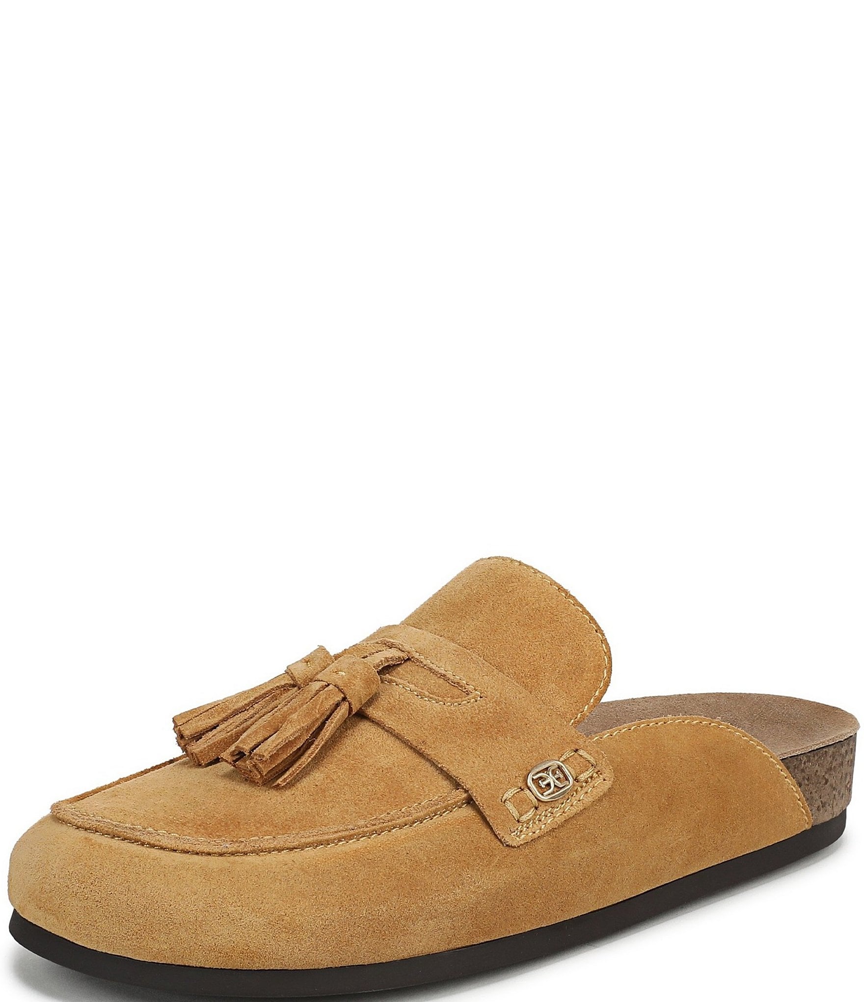 Sam Edelman Astrid Suede Tassel Detail Mules
