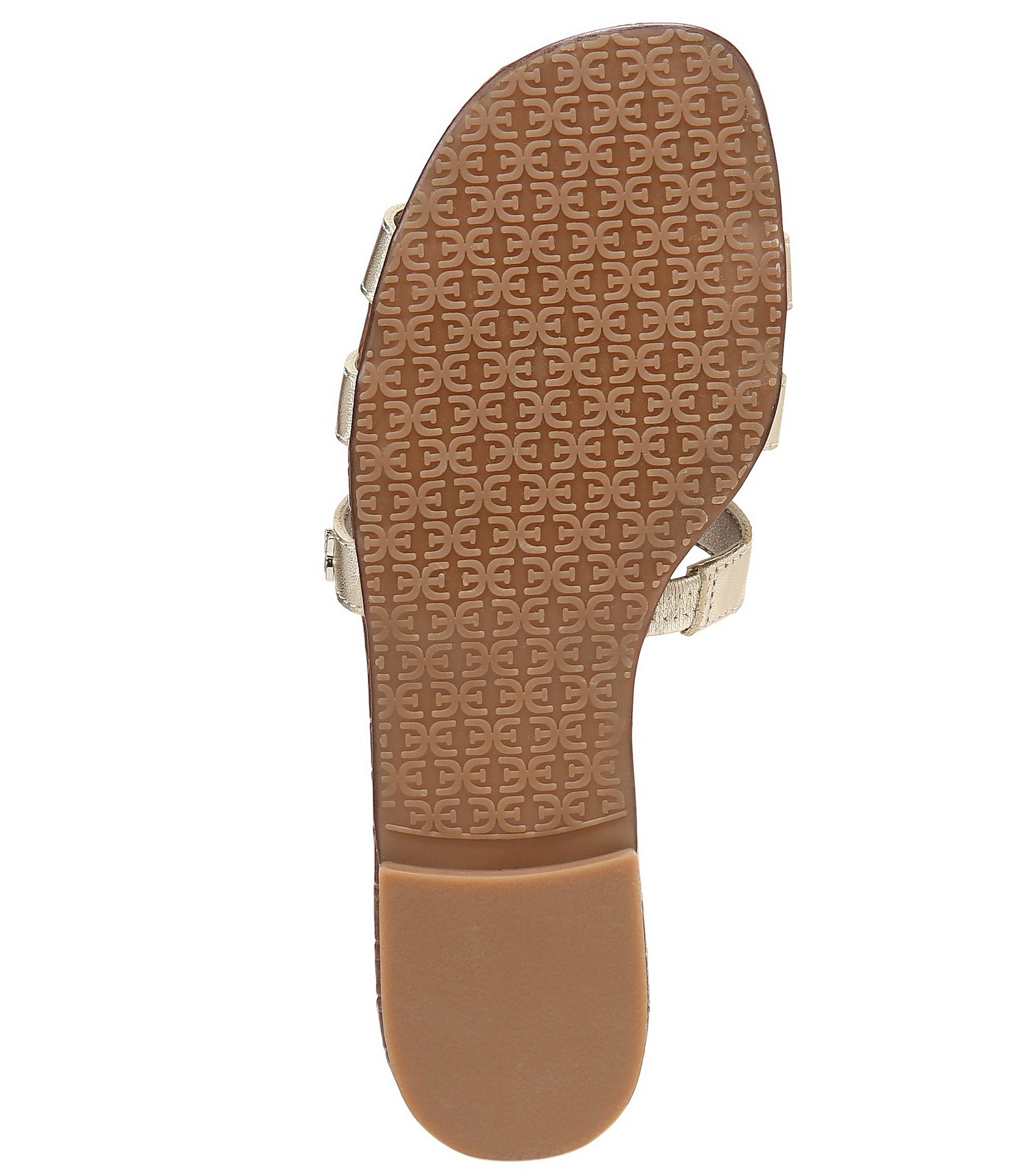 Sam Edelman Bay Leather Double E Logo Slide Sandals