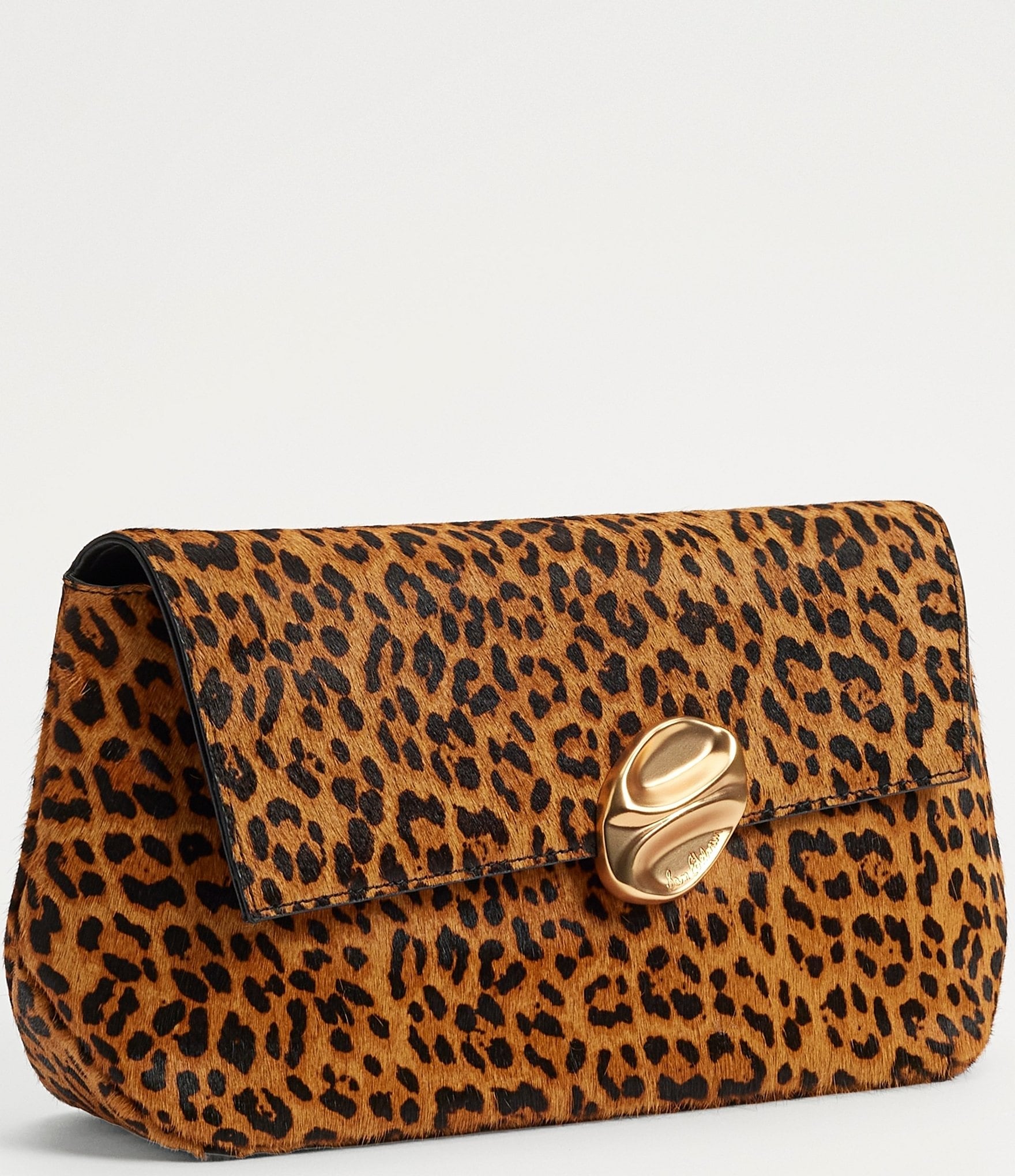 Sam Edelman Bex Folded Leopard Haircalf Convertible Shoulder Bag