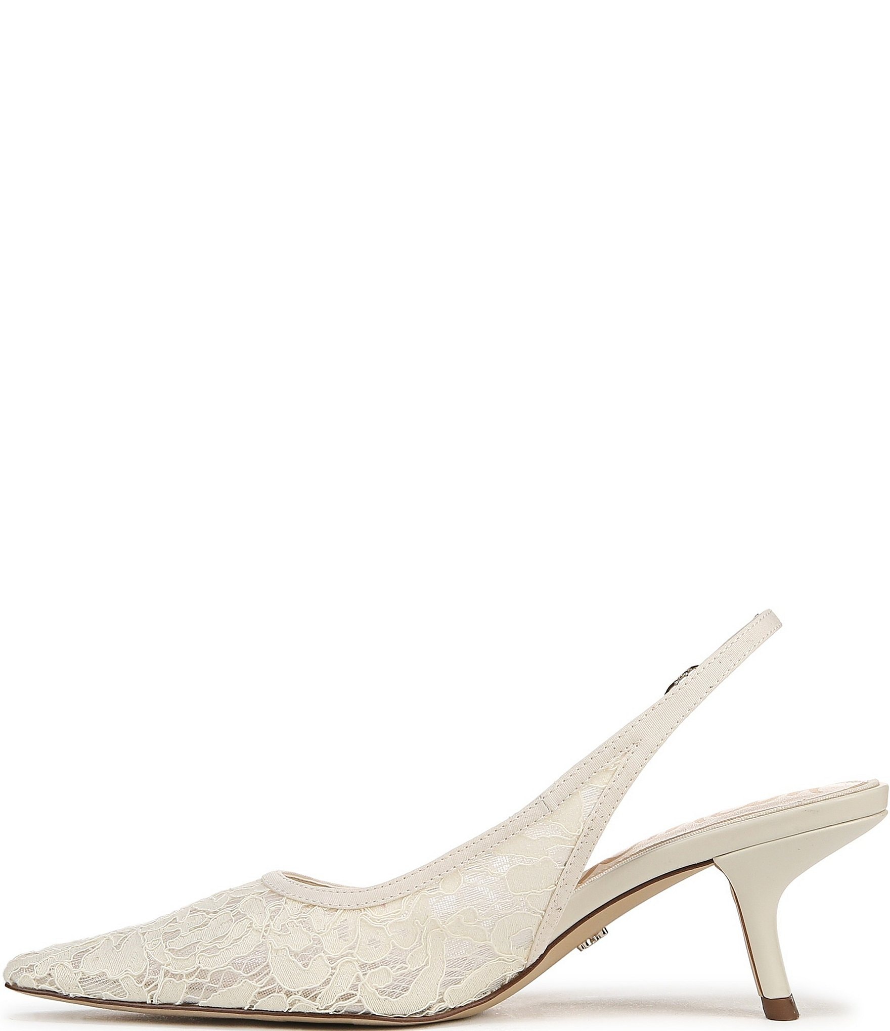 Sam Edelman Bianka Lace Detail Pointed Toe Slingback Pumps