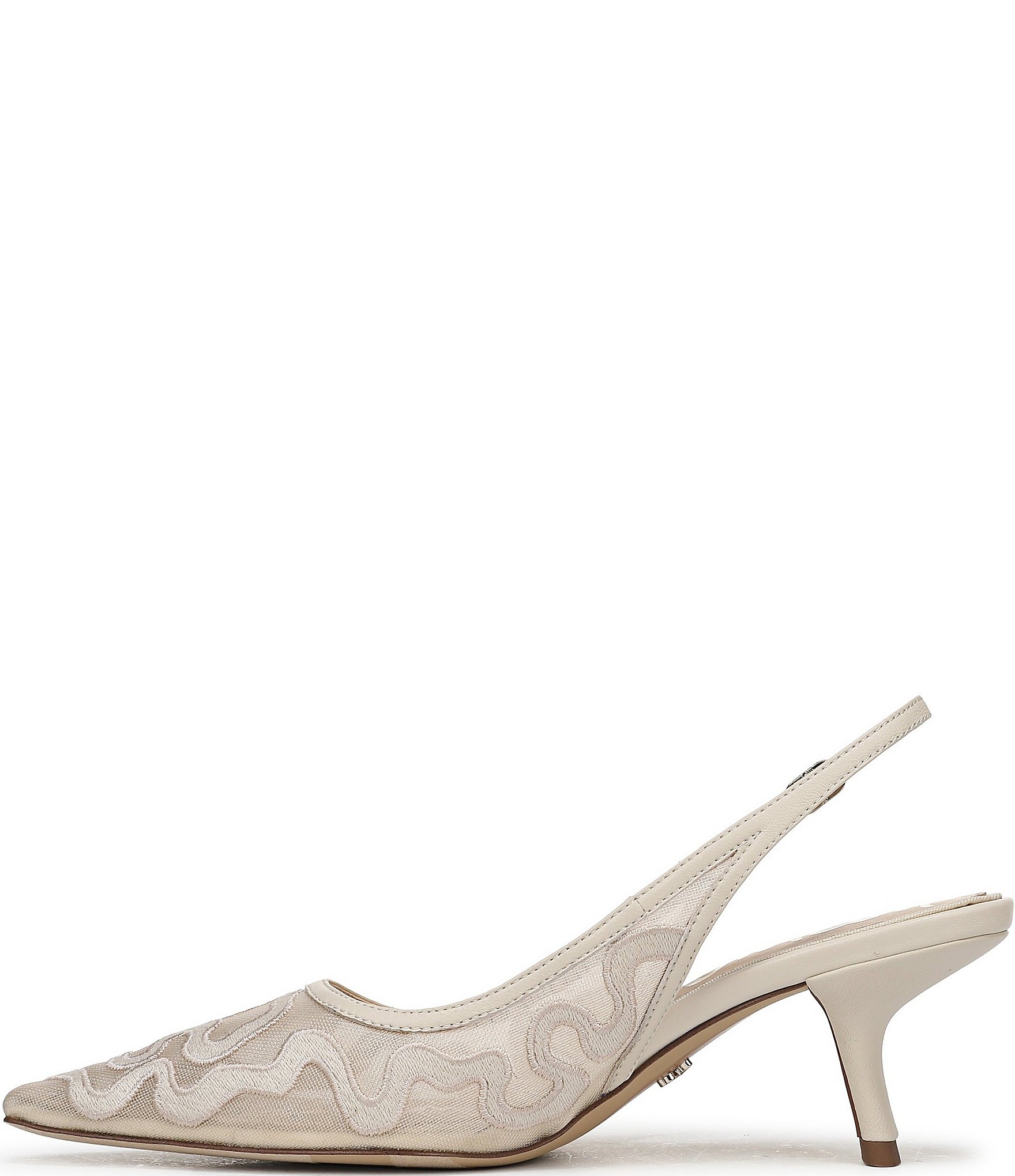 Sam Edelman Bianka Mesh Detail Pointed Toe Slingback Pumps