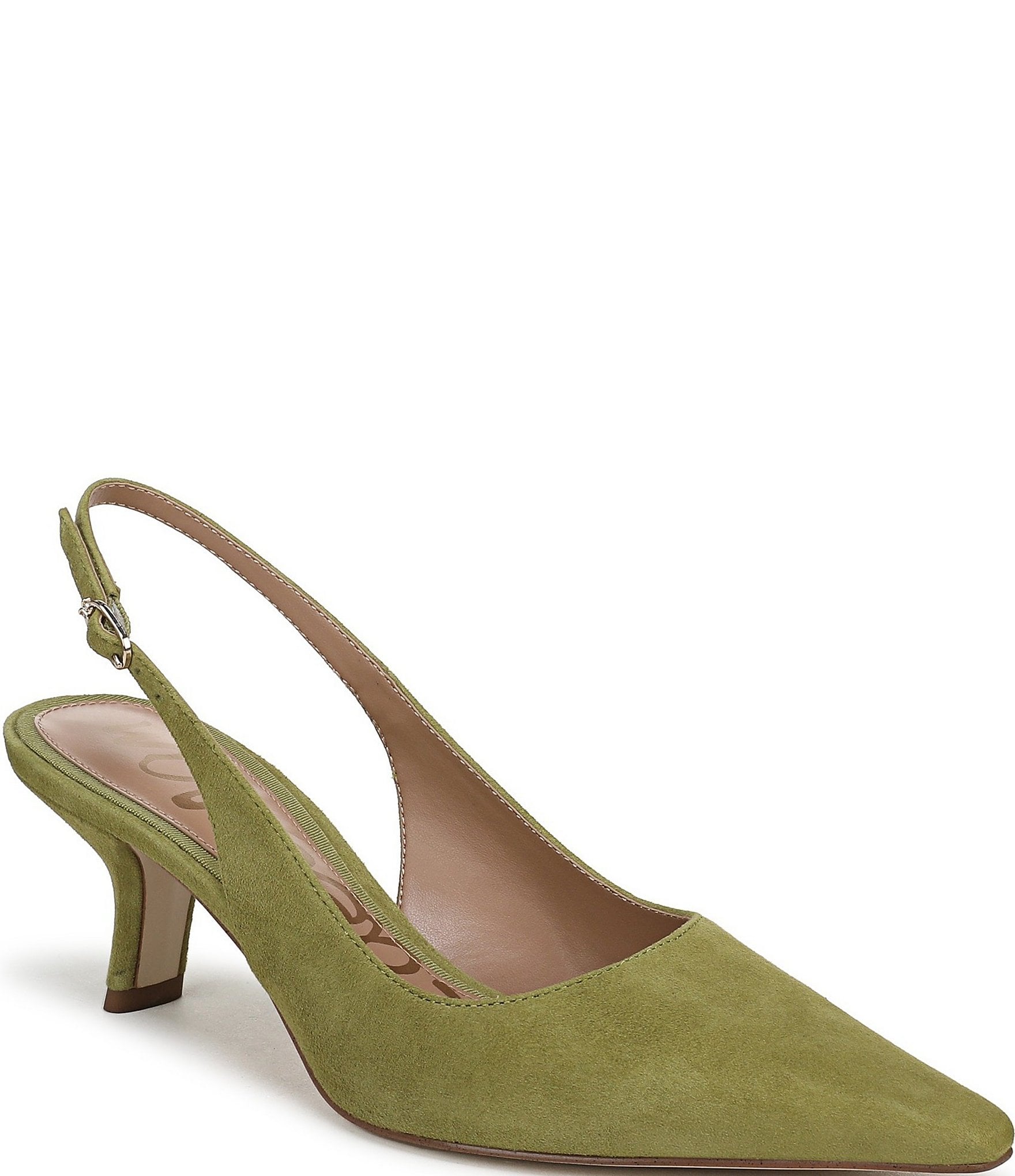 Sam Edelman Bianka Suede Pointed Toe Slingback Pumps