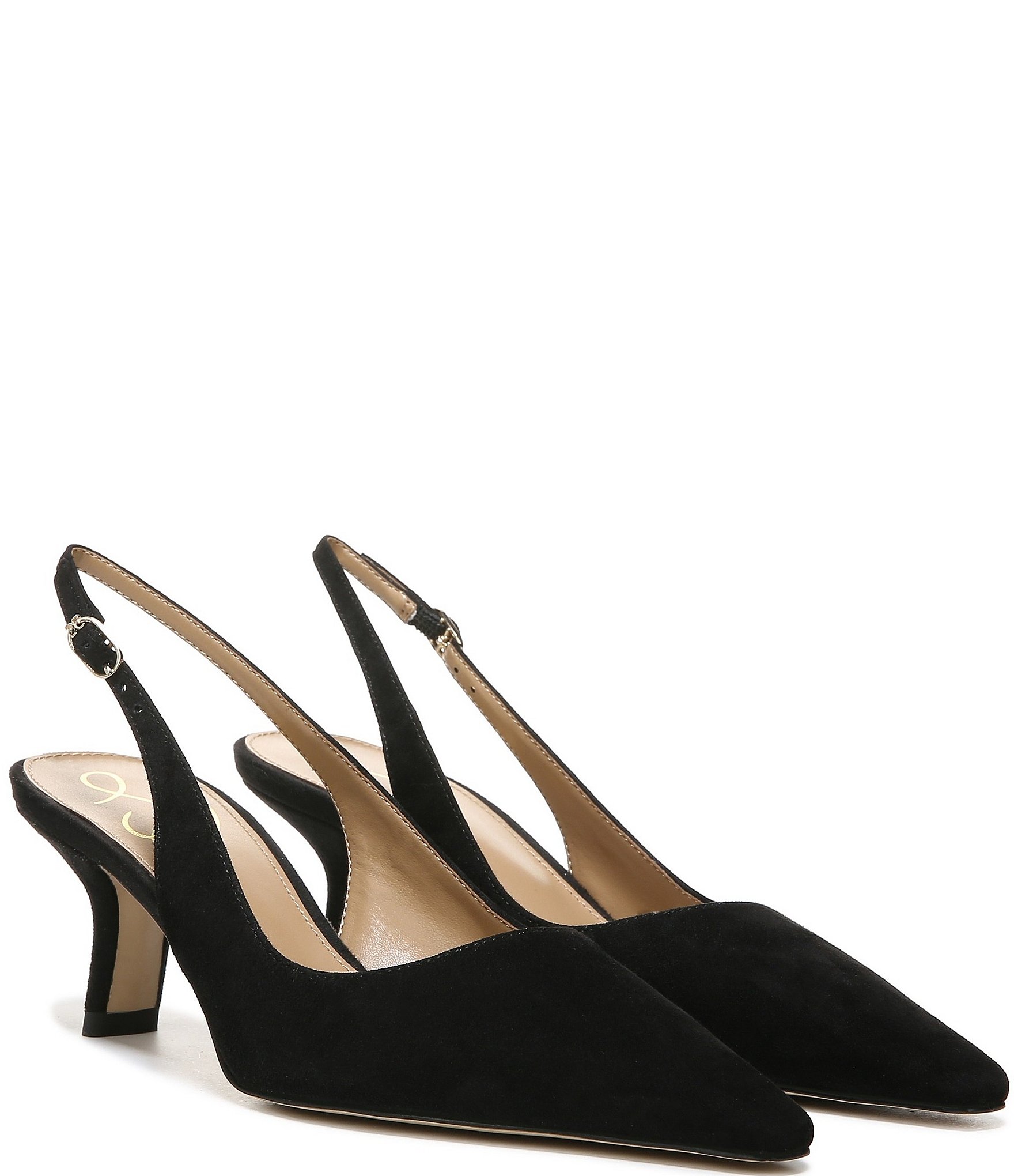 Sam Edelman Bianka Suede Pointed Toe Slingback Pumps