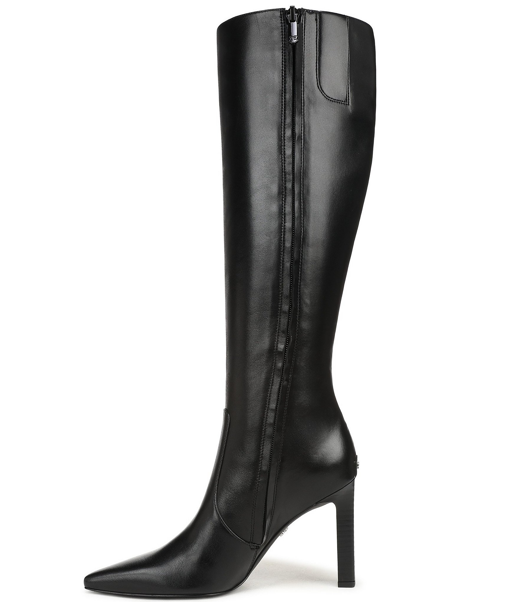 Sam Edelman Cassie Leather Pointed Toe Tall Dress Boots