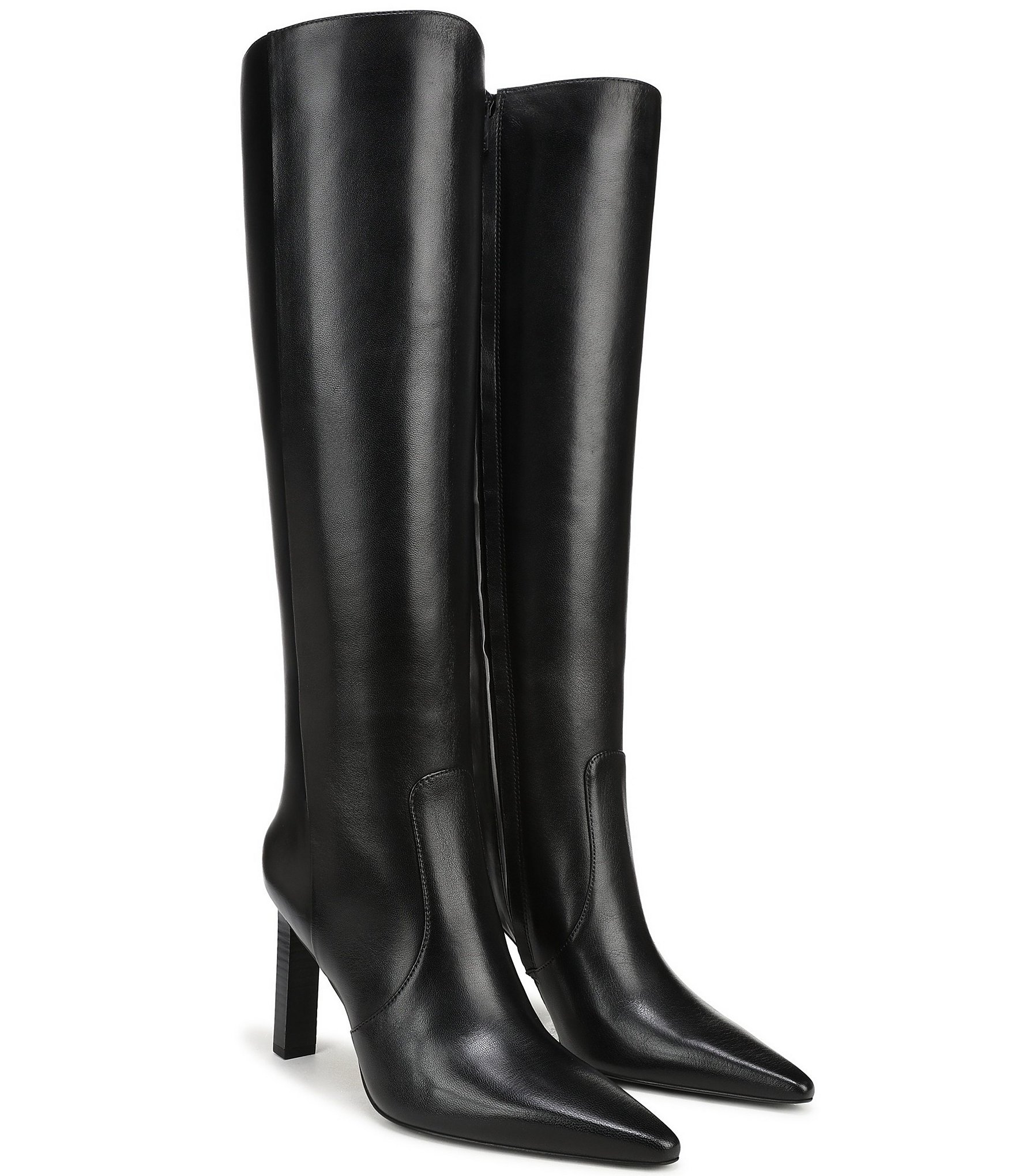 Sam Edelman Cassie Leather Pointed Toe Tall Dress Boots