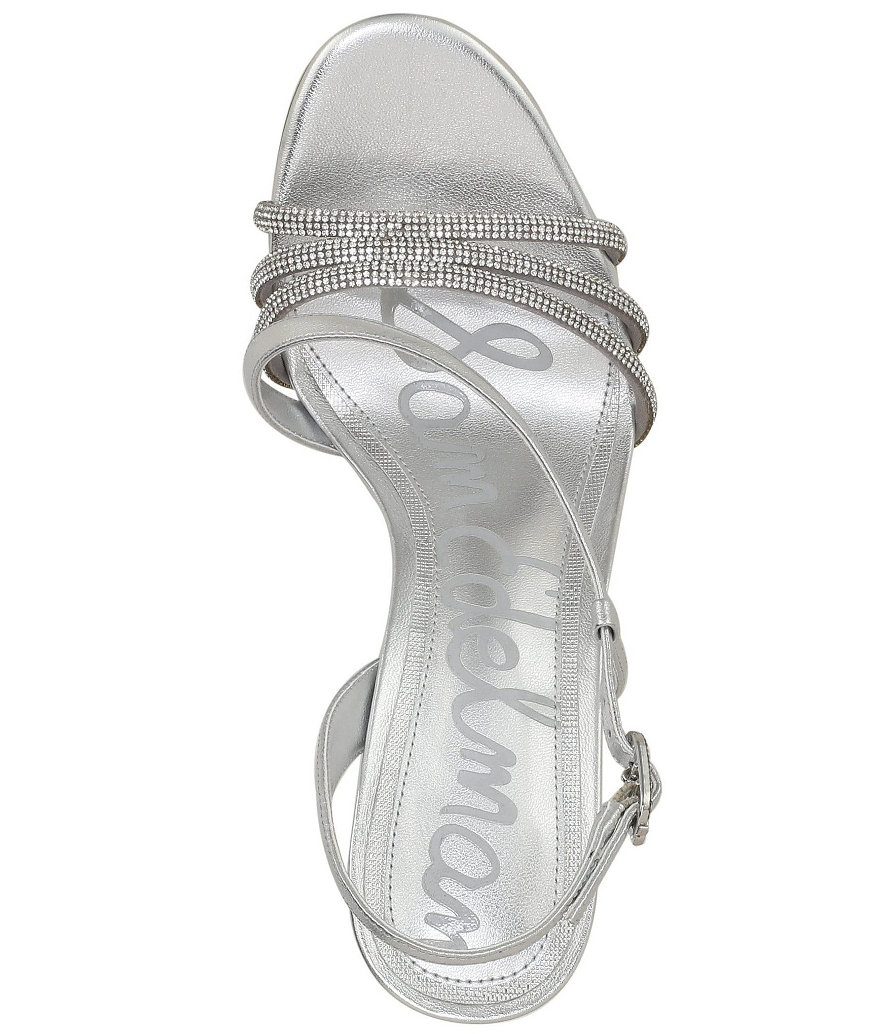 Sam Edelman Charli Glam Metallic Leather Dress Sandals